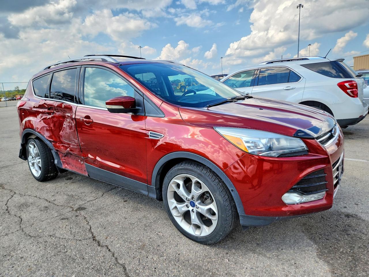 2014 Ford Escape Titanium Orange vin: 1FMCU9J90EUE23580