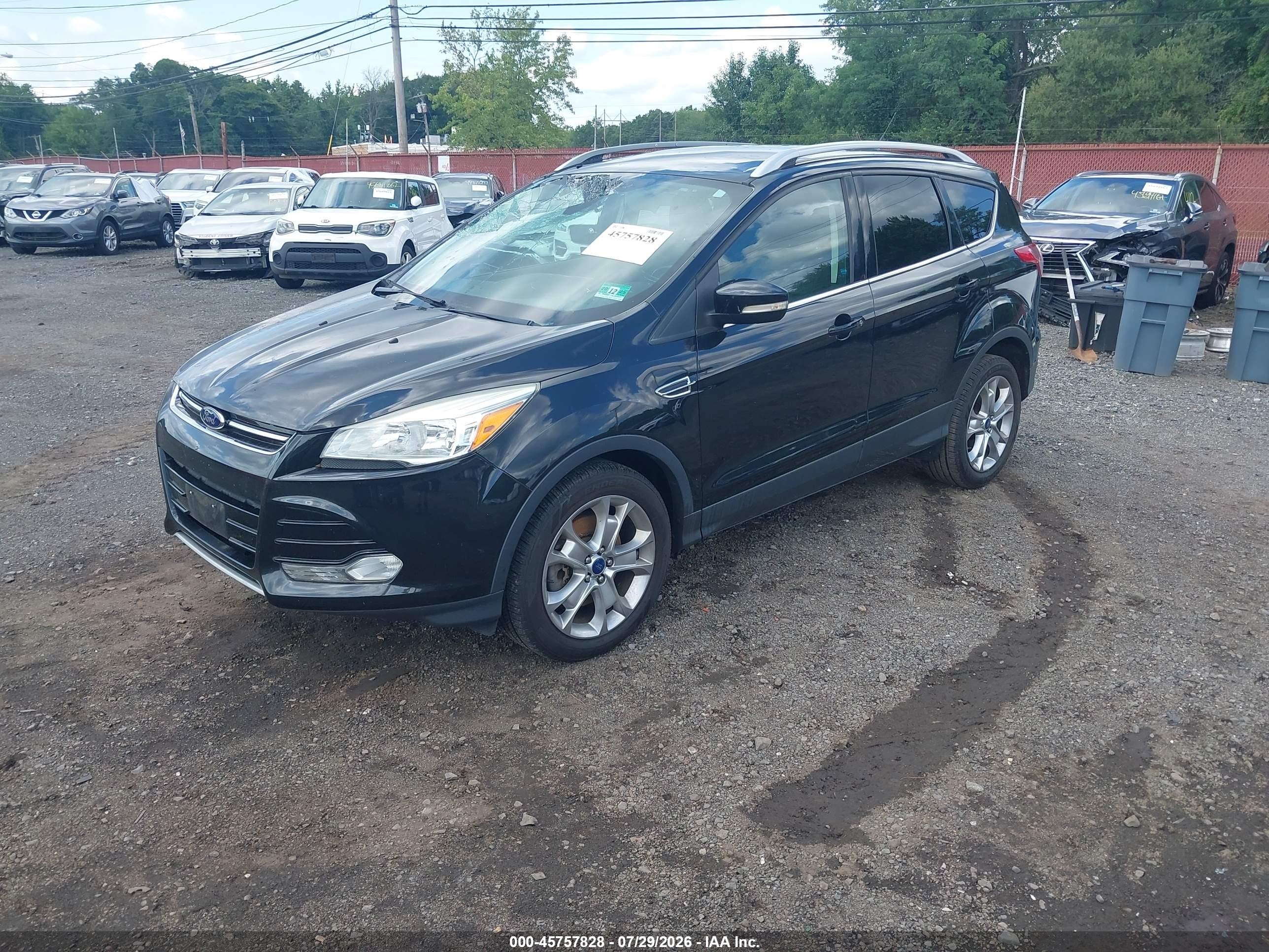 2014 Ford Escape Titanium Black vin: 1FMCU9J90EUE31937