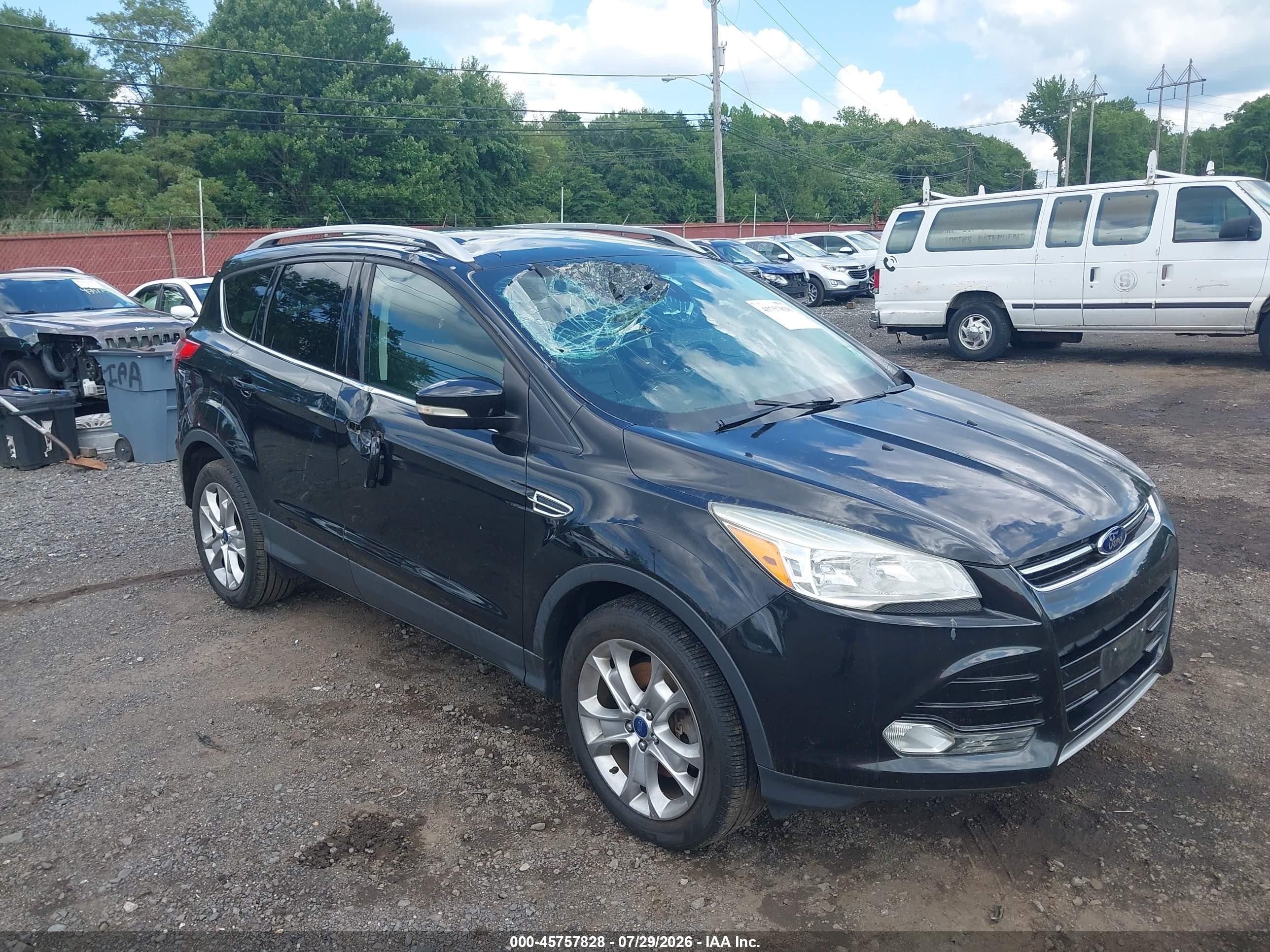 2014 Ford Escape Titanium Black vin: 1FMCU9J90EUE31937