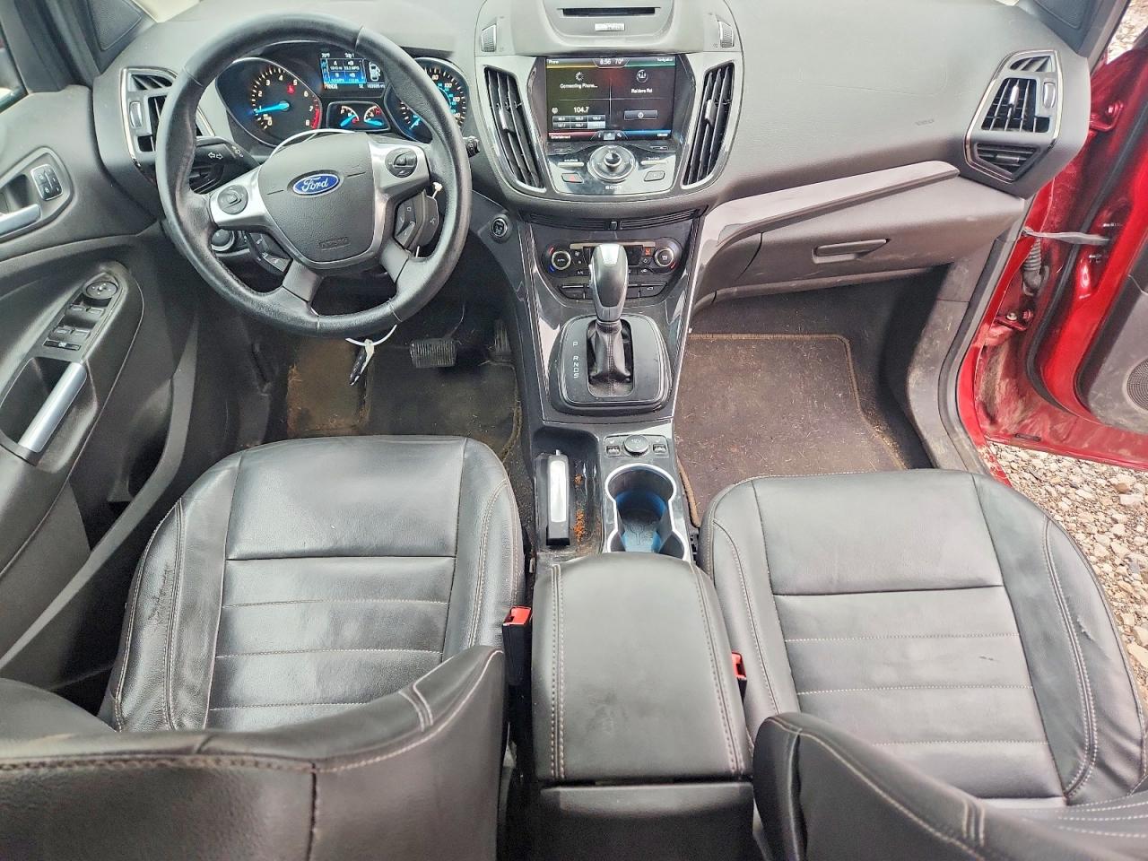 2014 Ford Escape Titanium Красный vin: 1FMCU9J90EUE37088
