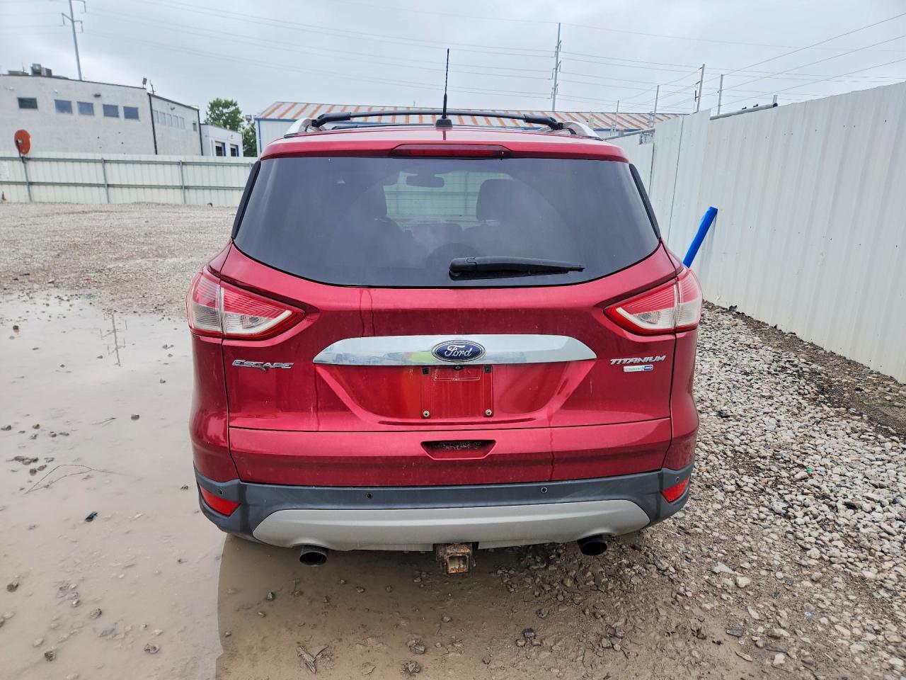 2014 Ford Escape Titanium Красный vin: 1FMCU9J90EUE37088
