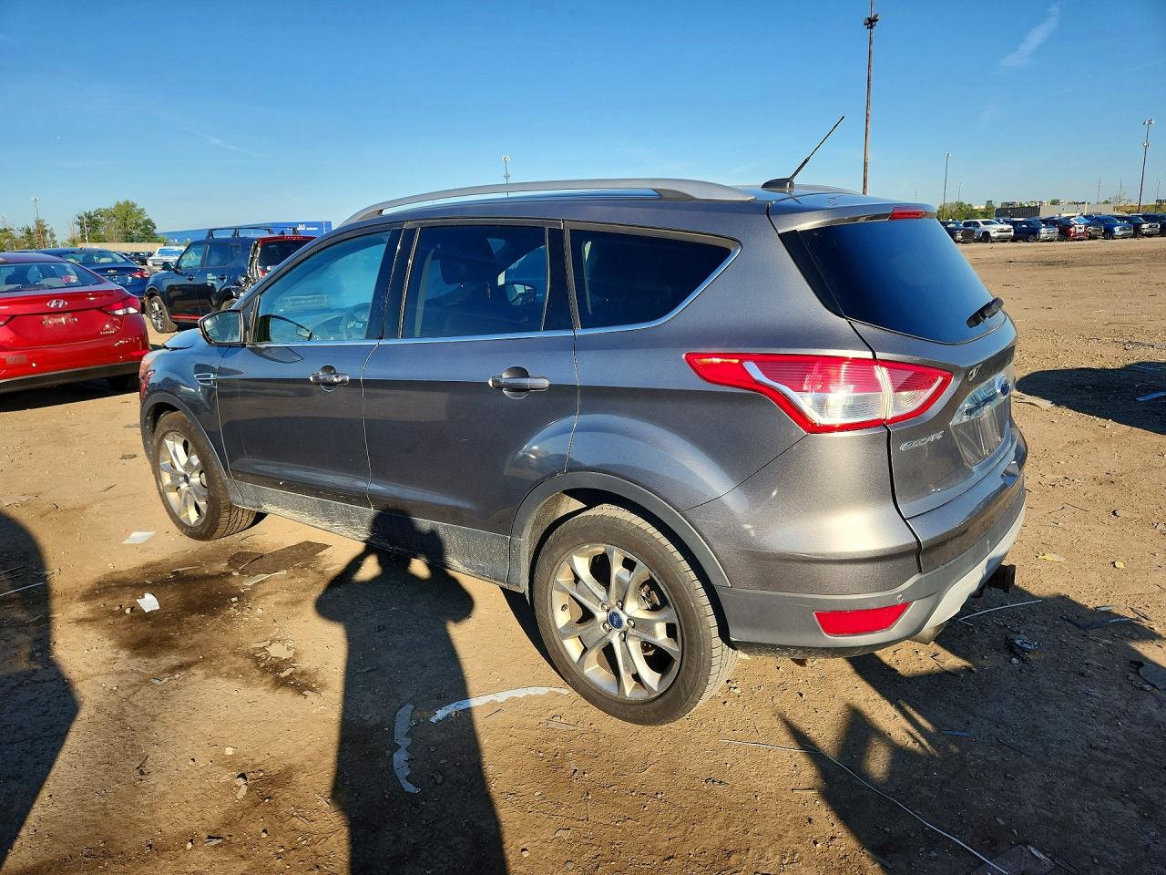 2014 Ford Escape Titanium Gray vin: 1FMCU9J90EUE38547