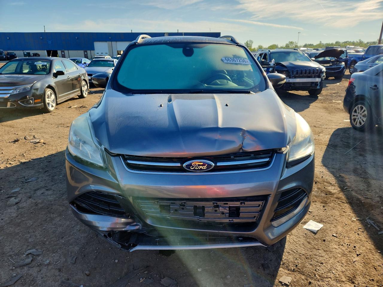 2014 Ford Escape Titanium Gray vin: 1FMCU9J90EUE38547