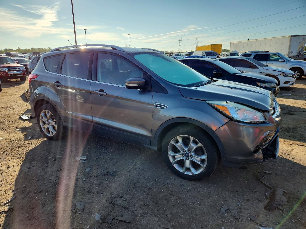 2014 Ford Escape Titanium Gray vin: 1FMCU9J90EUE38547