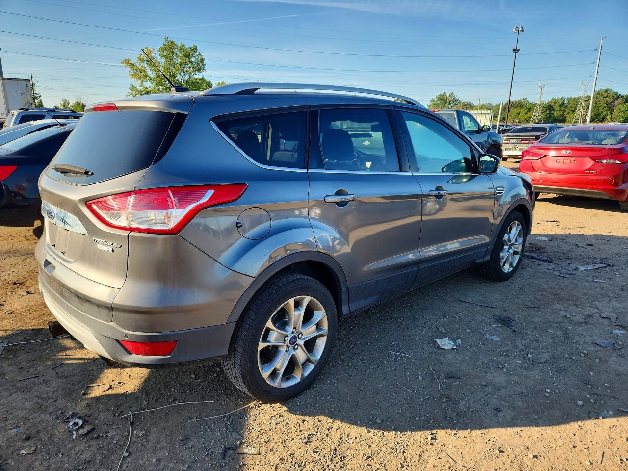 2014 Ford Escape Titanium Gray vin: 1FMCU9J90EUE38547