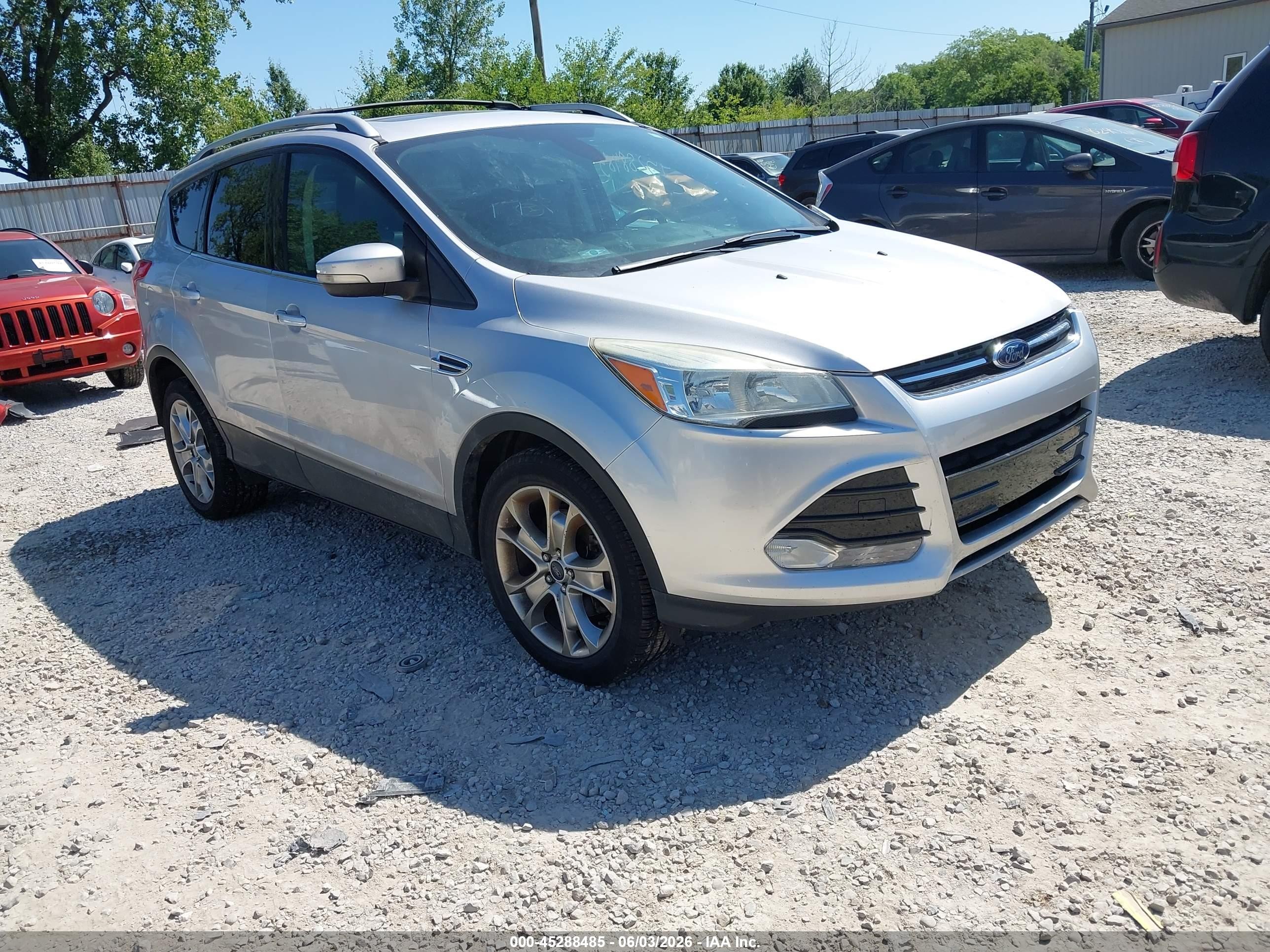 2015 Ford Escape Titanium Silver vin: 1FMCU9J90FUA05523