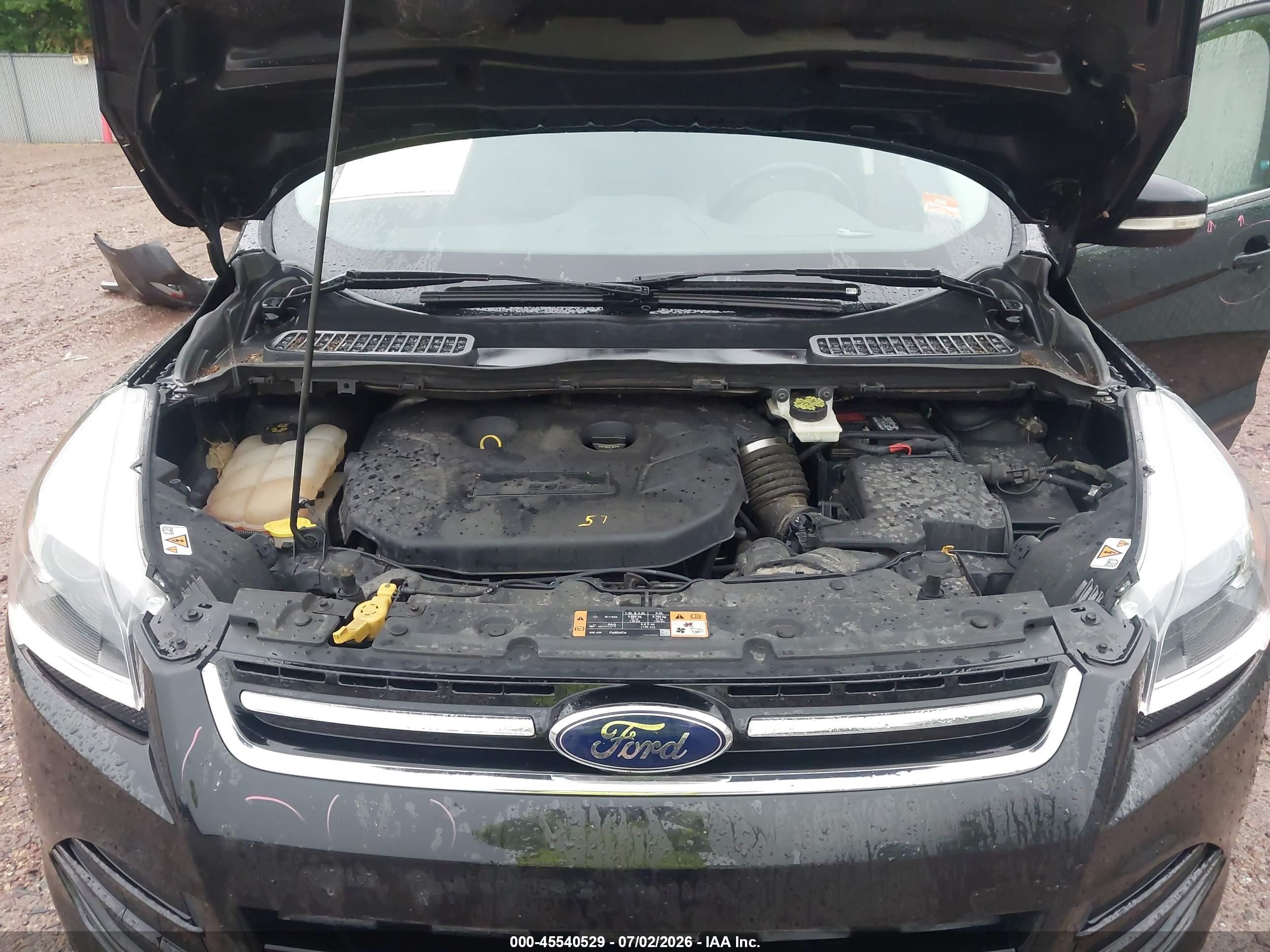 2015 Ford Escape Titanium Black vin: 1FMCU9J90FUA08633