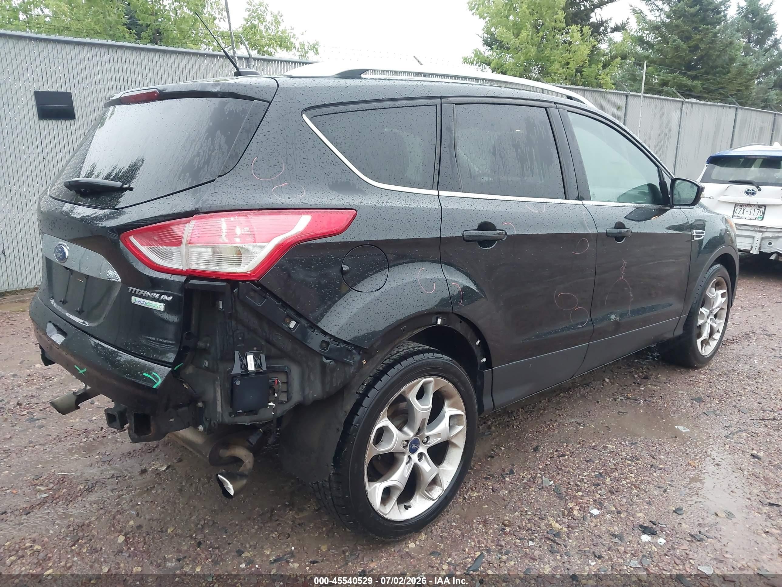 2015 Ford Escape Titanium Black vin: 1FMCU9J90FUA08633
