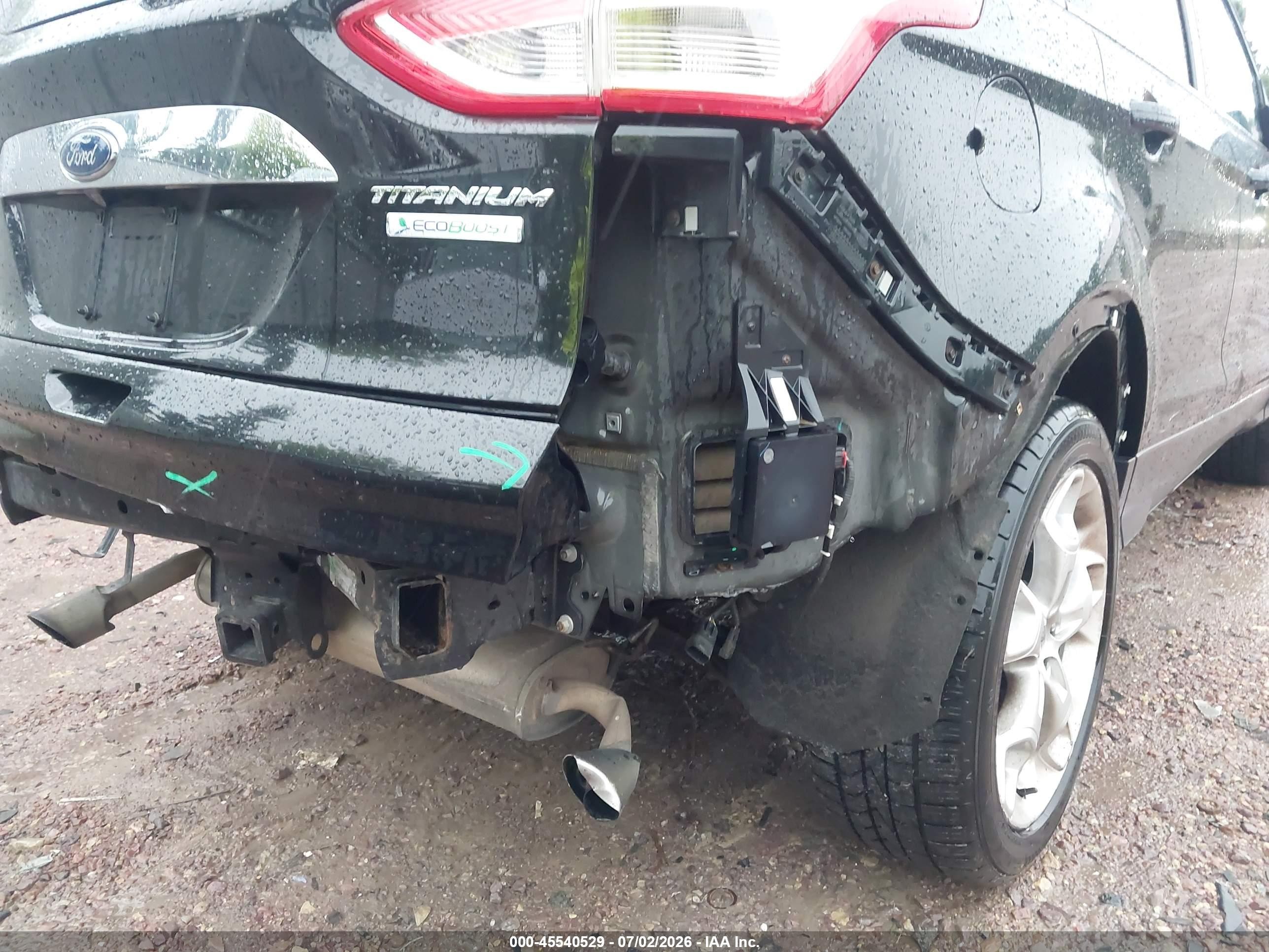 2015 Ford Escape Titanium Black vin: 1FMCU9J90FUA08633
