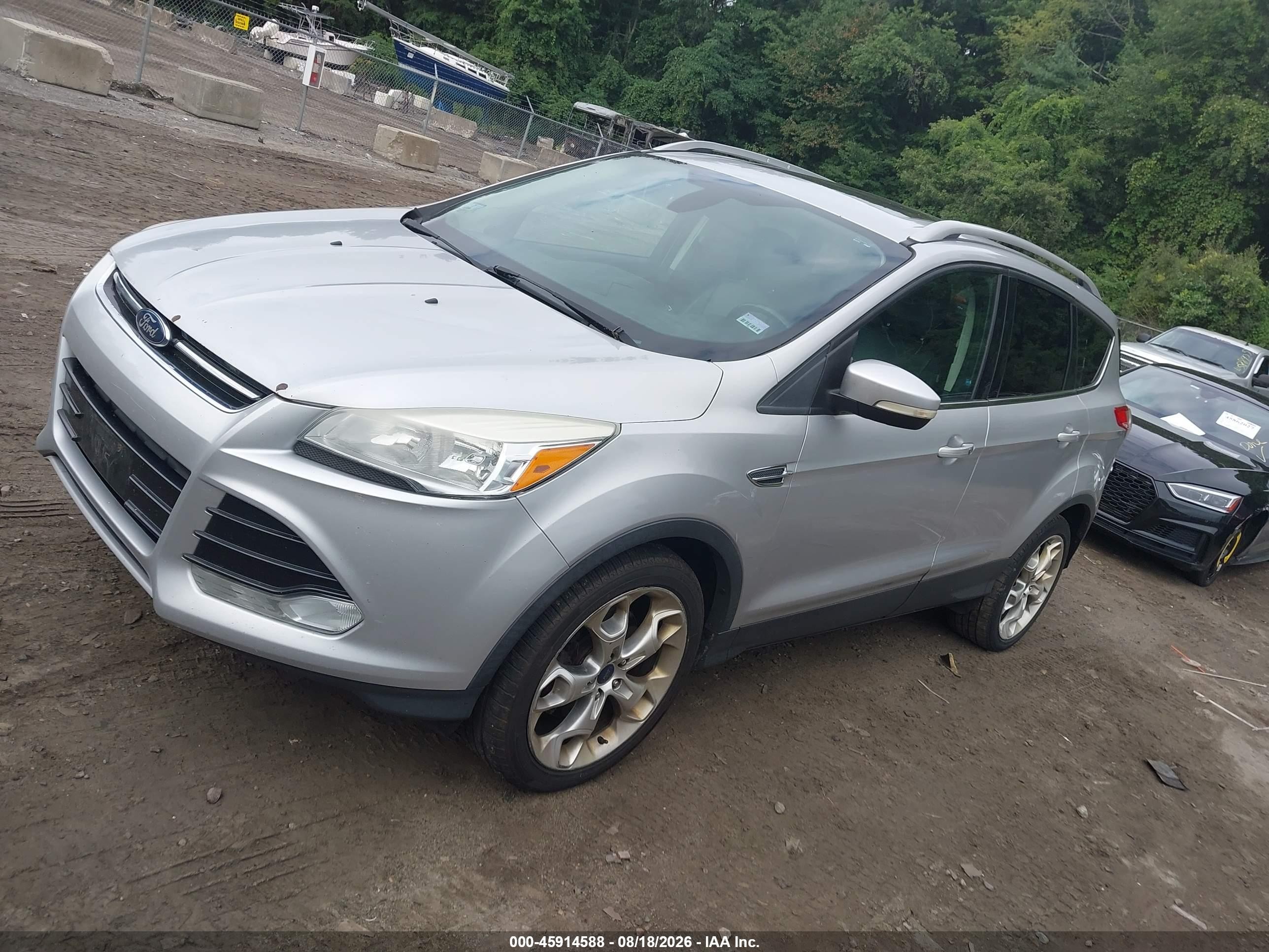 2015 Ford Escape Titanium Silver vin: 1FMCU9J90FUA69898