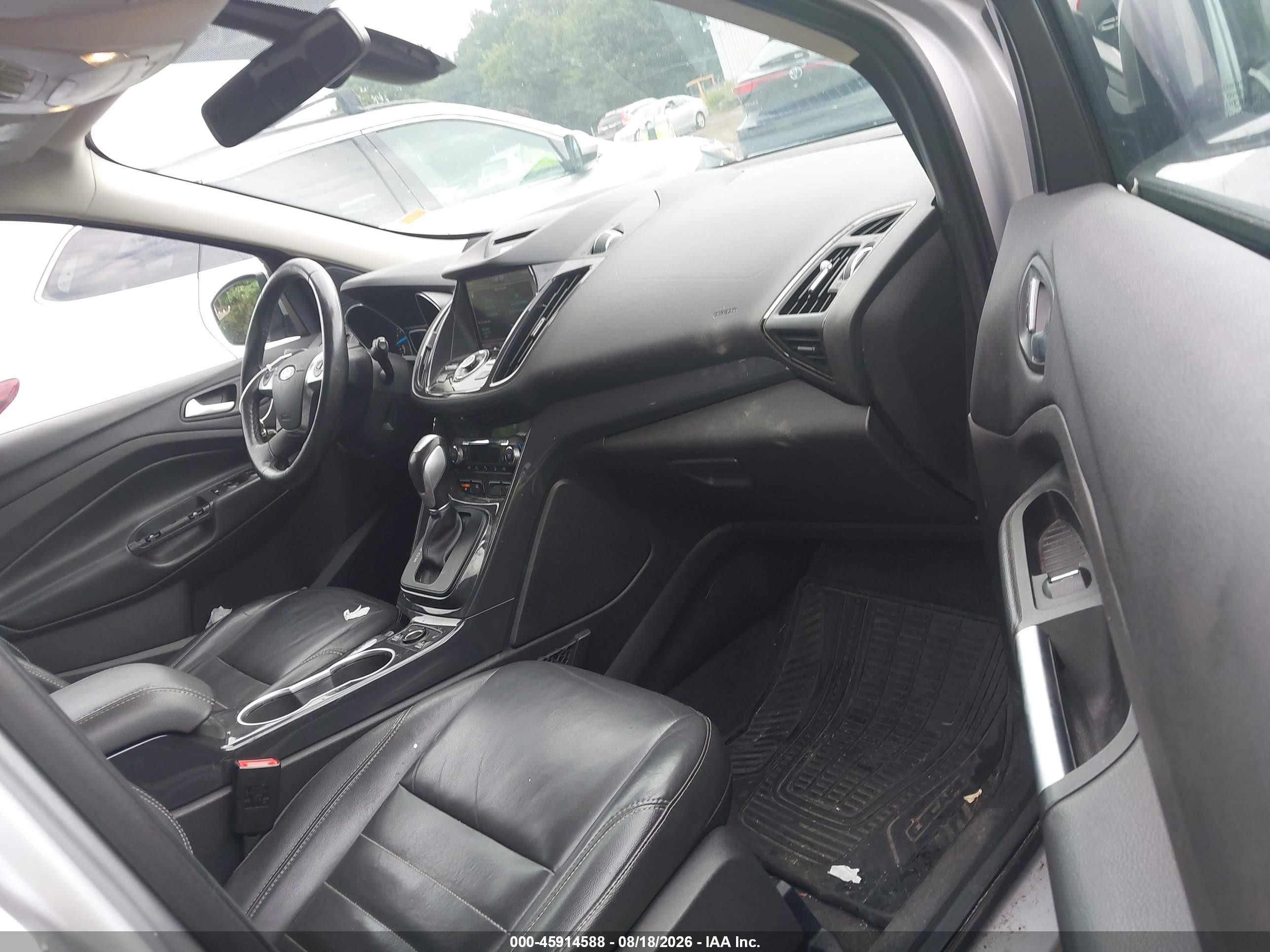 2015 Ford Escape Titanium Silver vin: 1FMCU9J90FUA69898