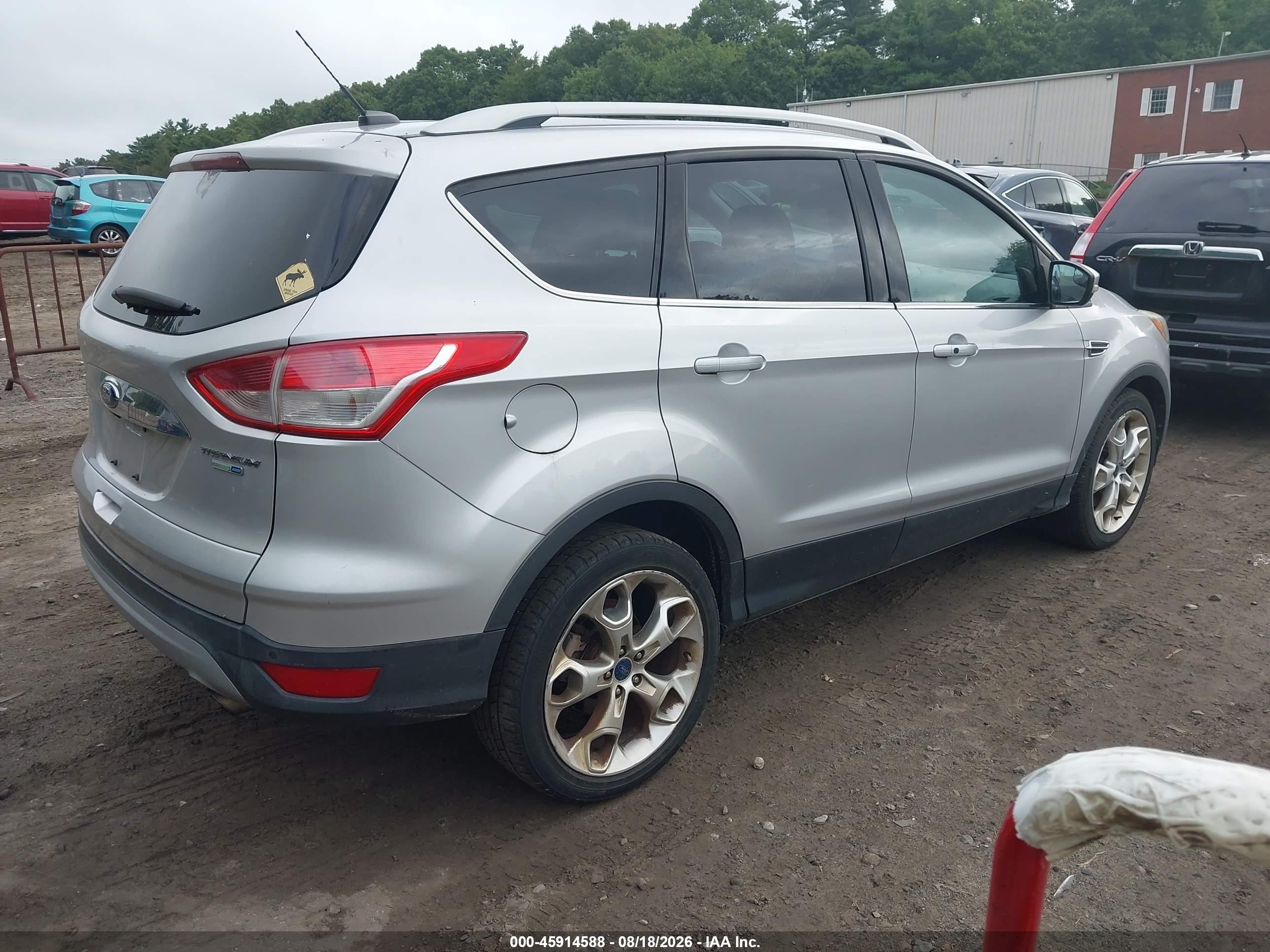 2015 Ford Escape Titanium Silver vin: 1FMCU9J90FUA69898