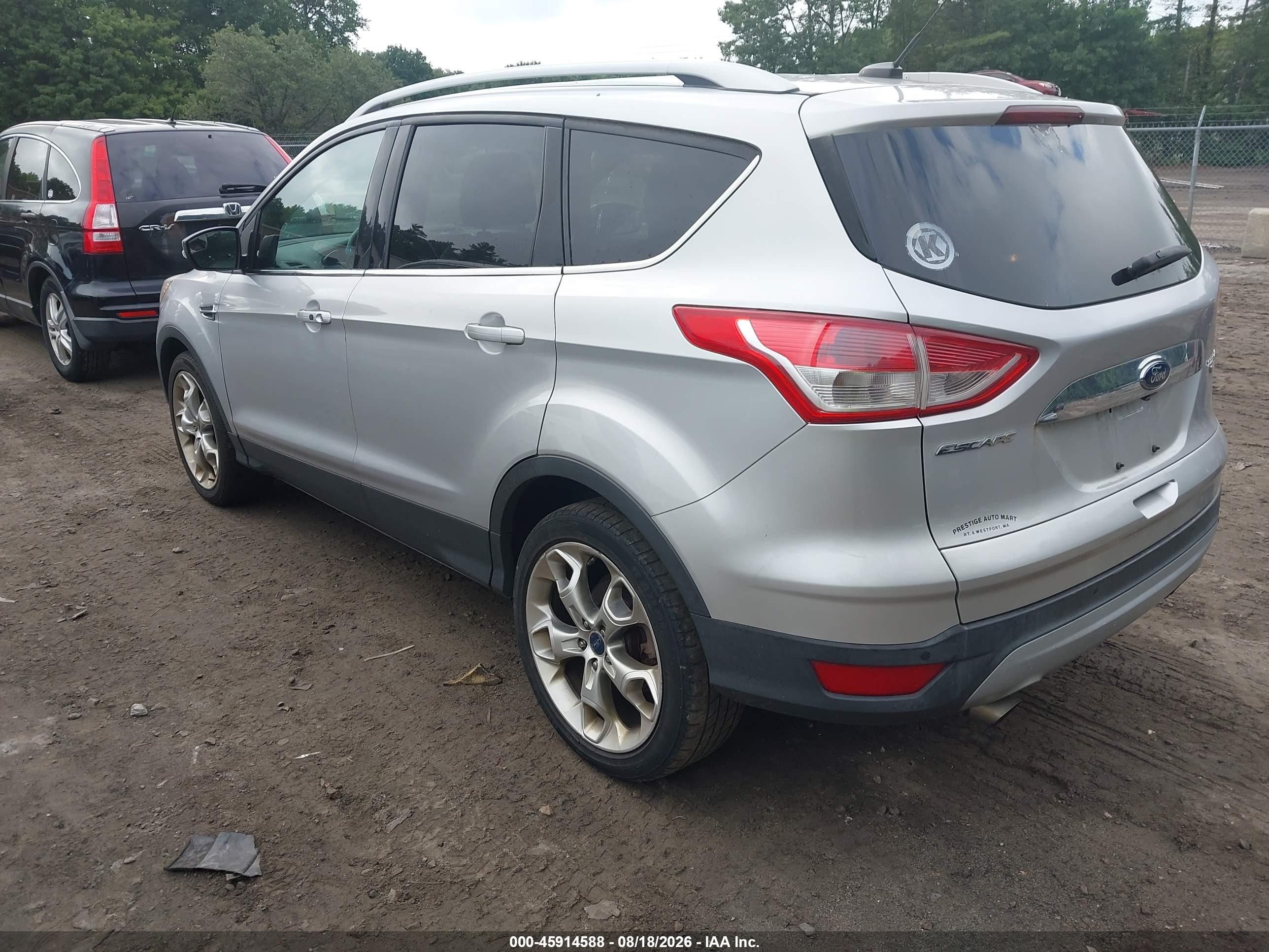 2015 Ford Escape Titanium Silver vin: 1FMCU9J90FUA69898