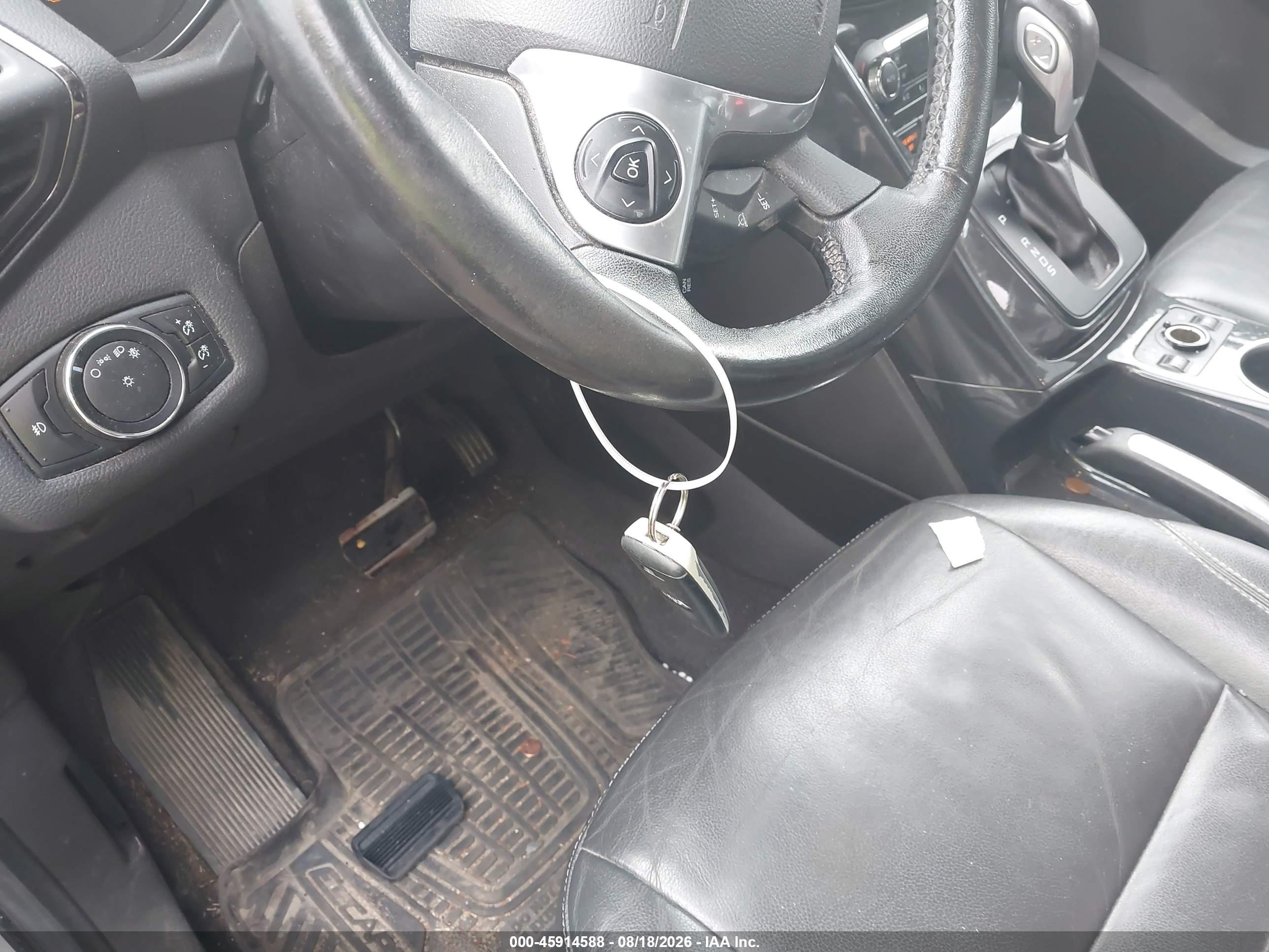2015 Ford Escape Titanium Silver vin: 1FMCU9J90FUA69898