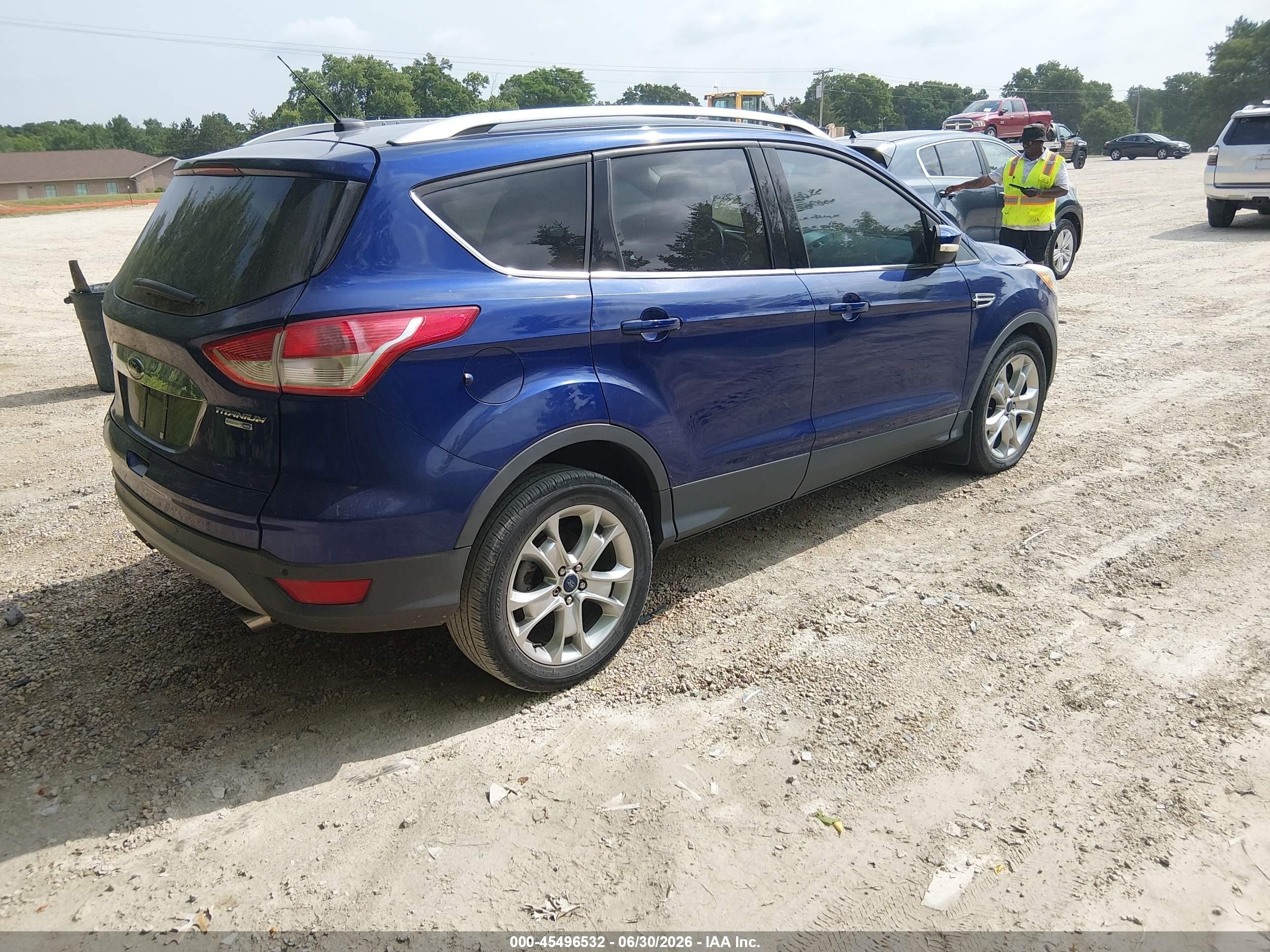 2015 Ford Escape Titanium Blue vin: 1FMCU9J90FUB09896