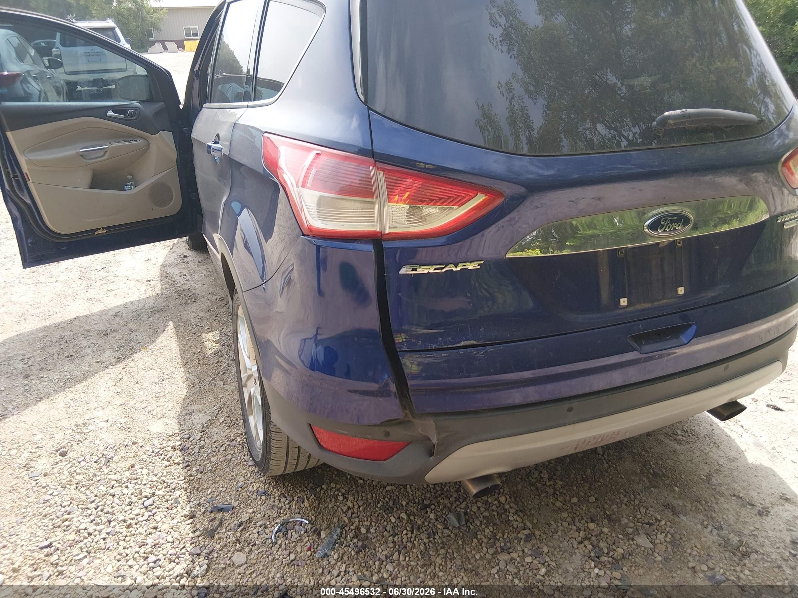 2015 Ford Escape Titanium Blue vin: 1FMCU9J90FUB09896