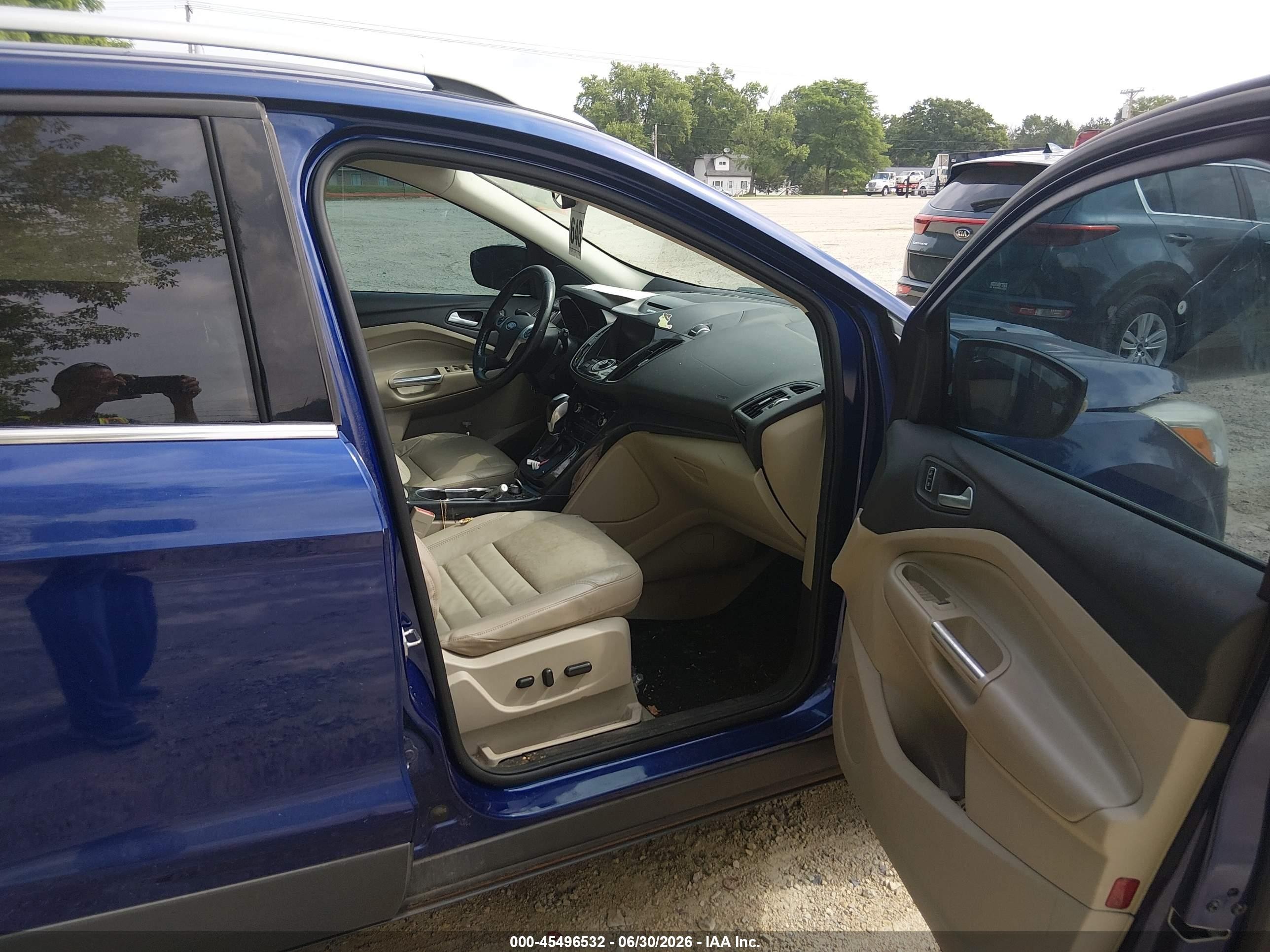2015 Ford Escape Titanium Blue vin: 1FMCU9J90FUB09896