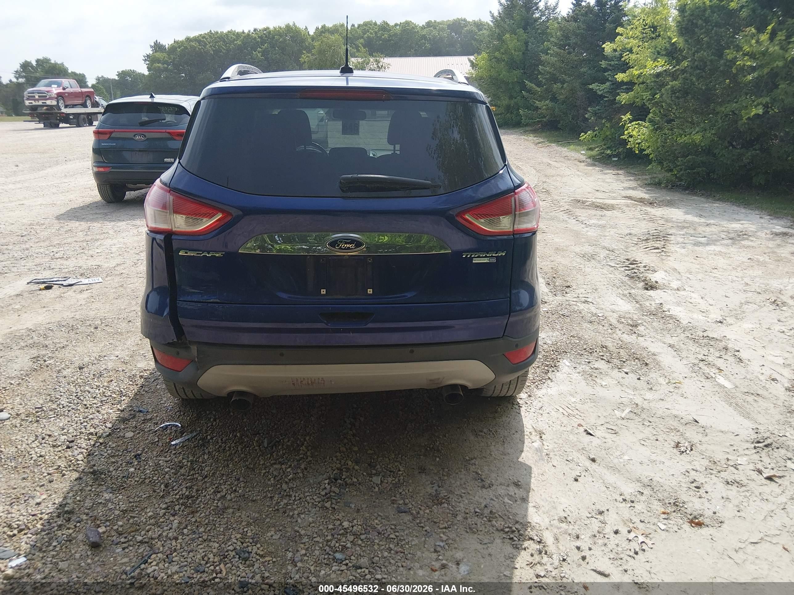 2015 Ford Escape Titanium Blue vin: 1FMCU9J90FUB09896