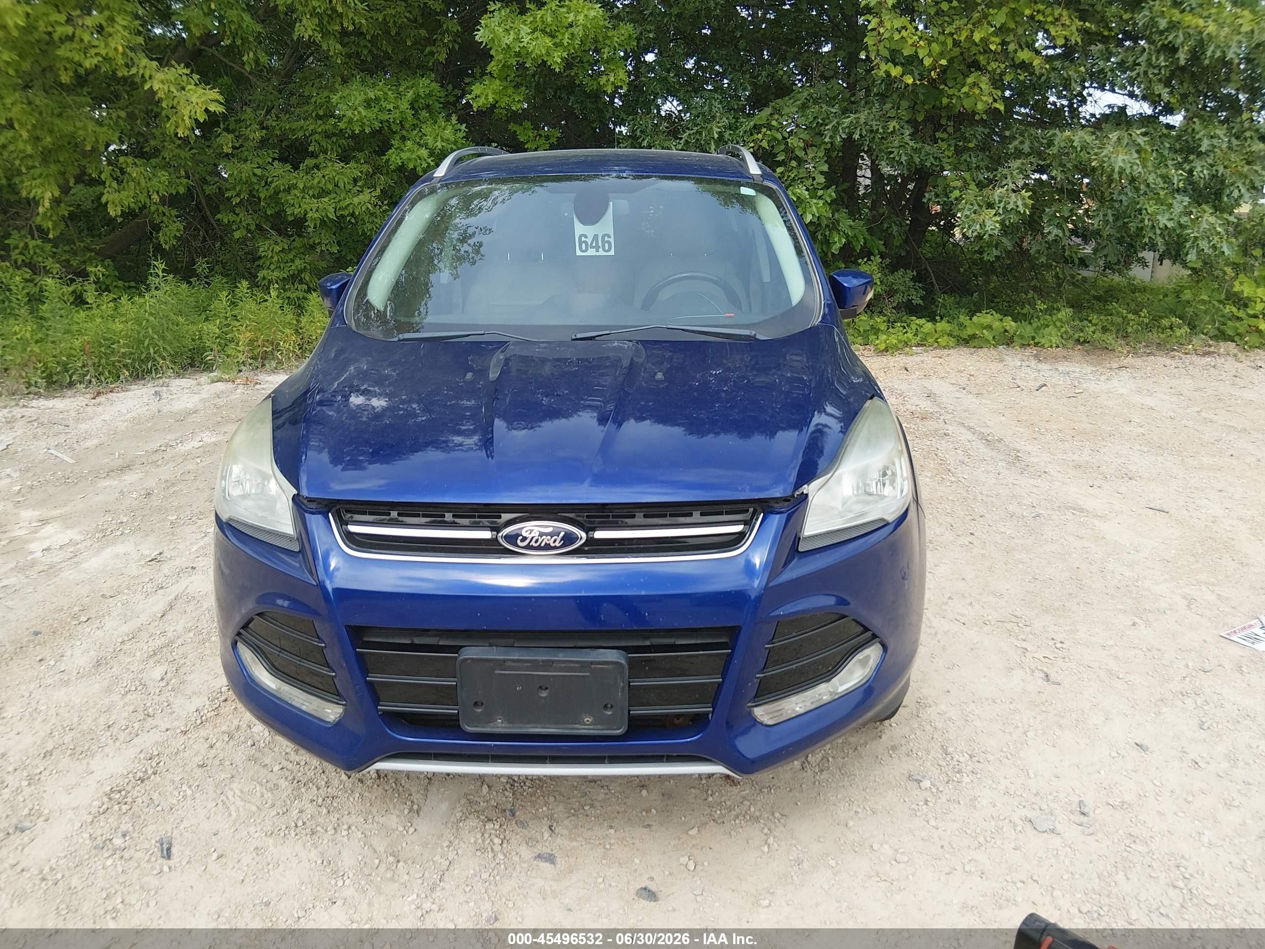 2015 Ford Escape Titanium Blue vin: 1FMCU9J90FUB09896