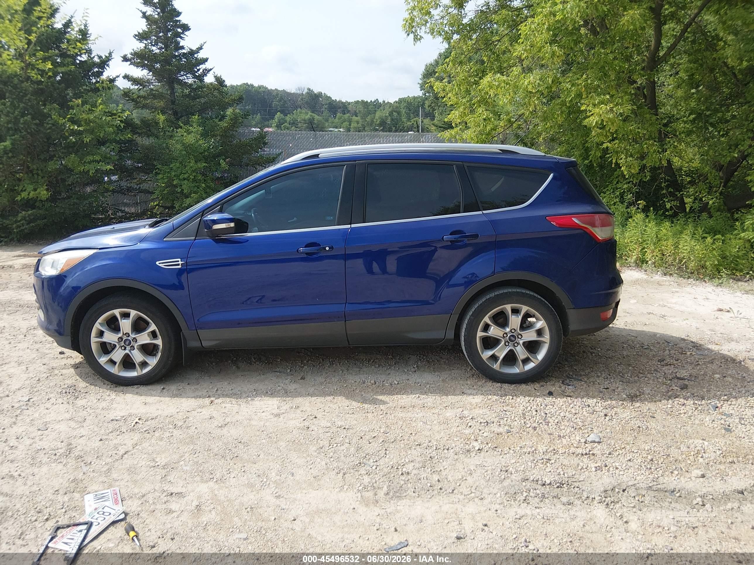 2015 Ford Escape Titanium Blue vin: 1FMCU9J90FUB09896