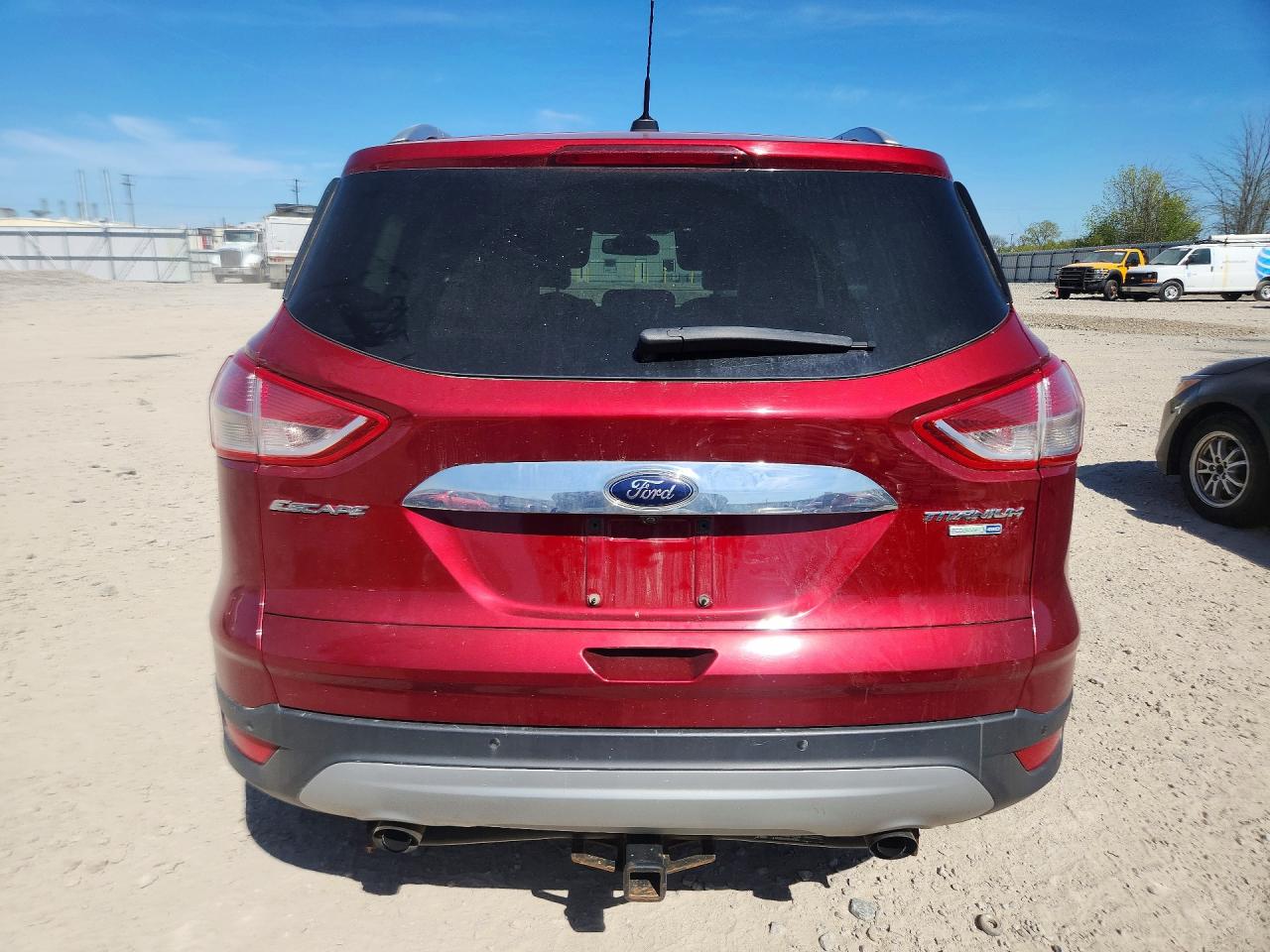 2015 Ford Escape Titanium Red vin: 1FMCU9J90FUB57771