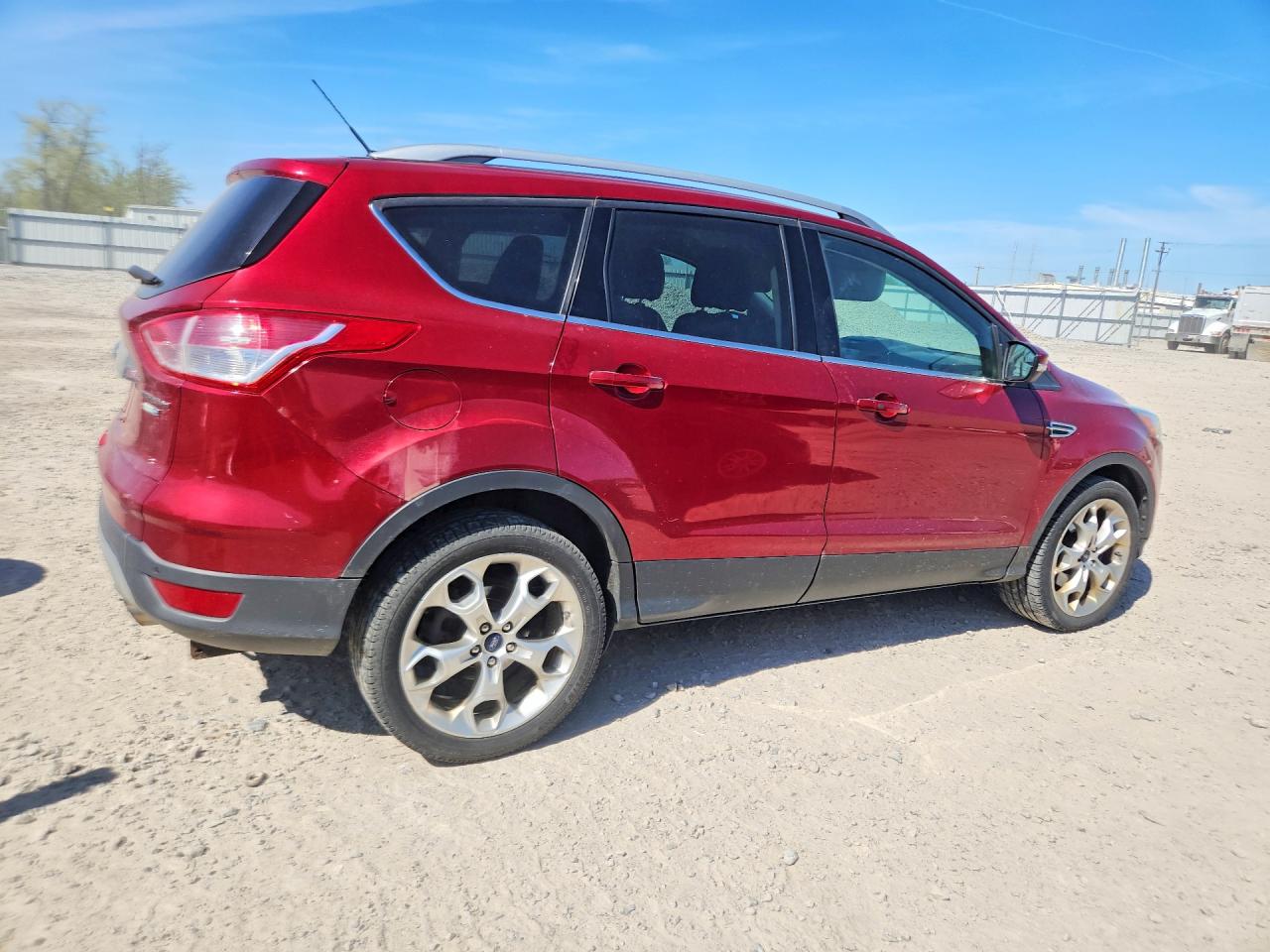 2015 Ford Escape Titanium Red vin: 1FMCU9J90FUB57771