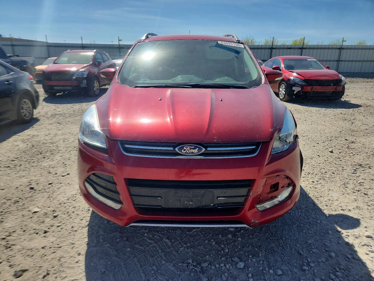 2015 Ford Escape Titanium Red vin: 1FMCU9J90FUB57771