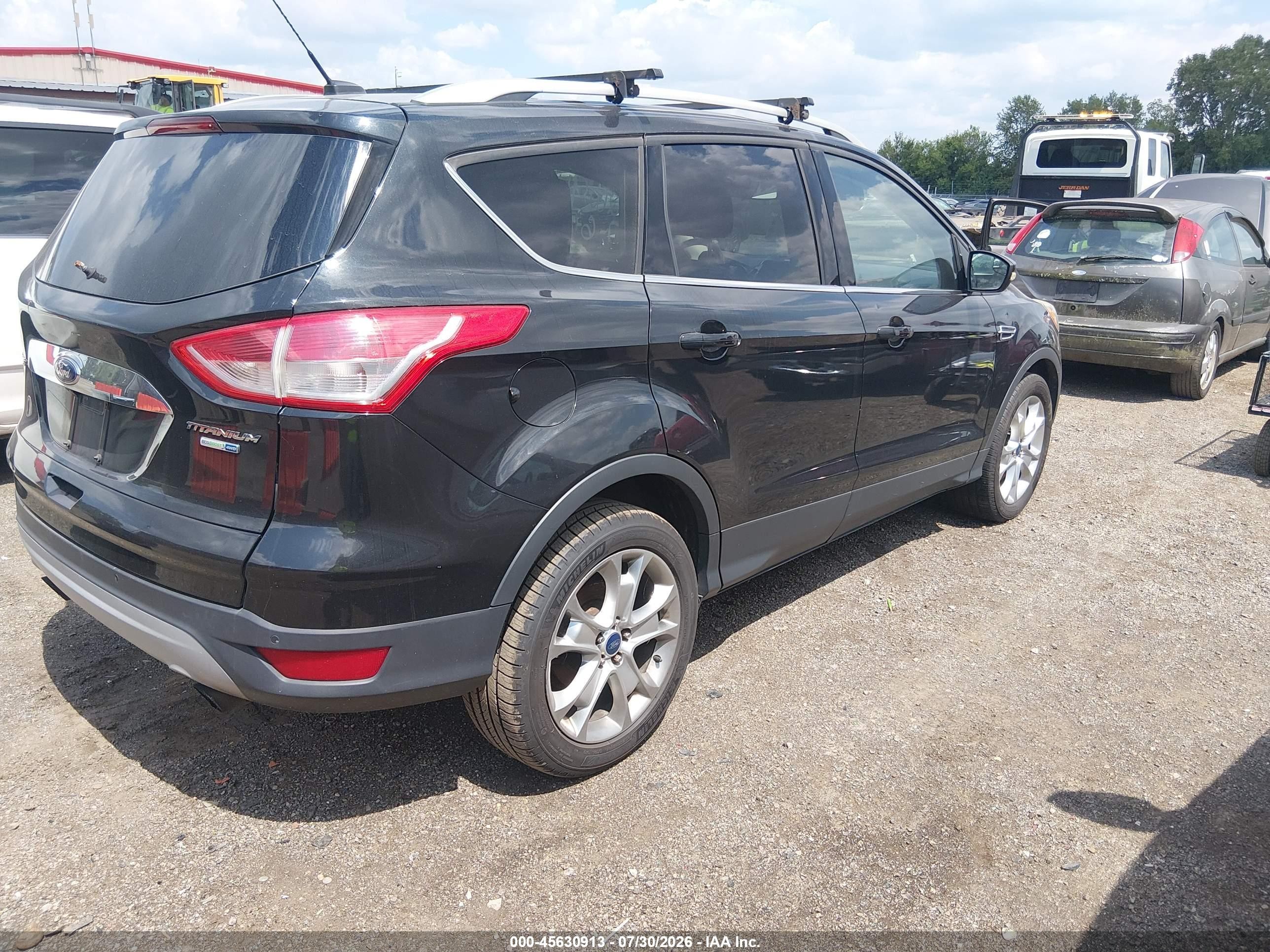 2015 Ford Escape Titanium Black vin: 1FMCU9J90FUB58791