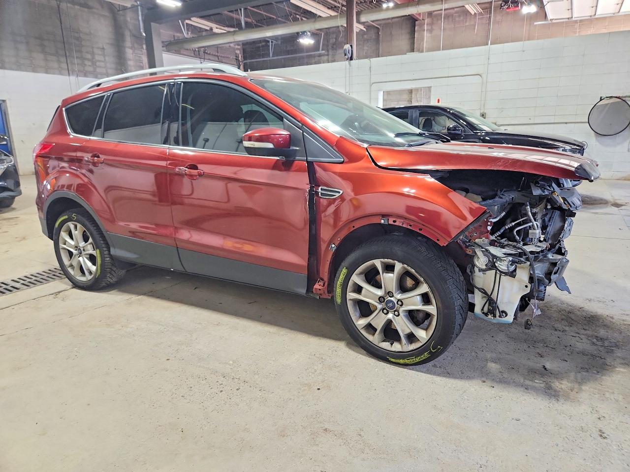 2015 Ford Escape Titanium Maroon vin: 1FMCU9J90FUB62422