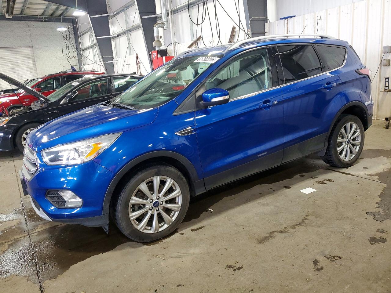 2017 Ford Escape Titanium Blue vin: 1FMCU9J90HUD00138