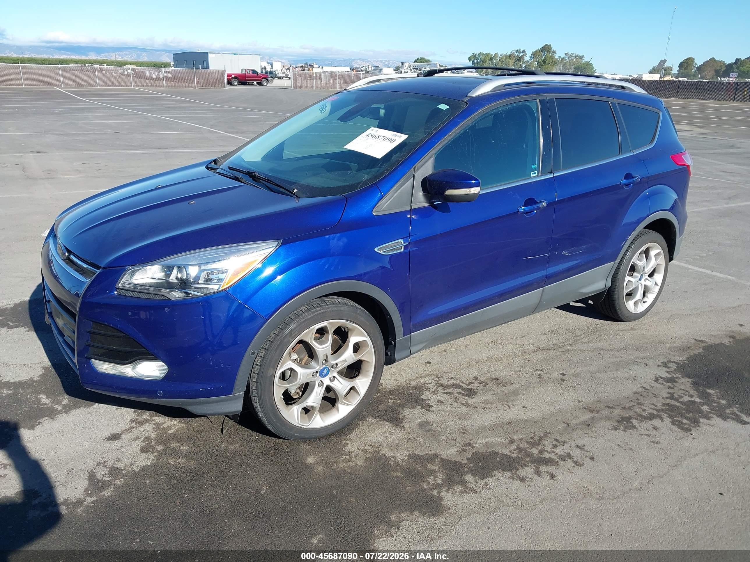 2013 Ford Escape Titanium Blue vin: 1FMCU9J91DUB11816
