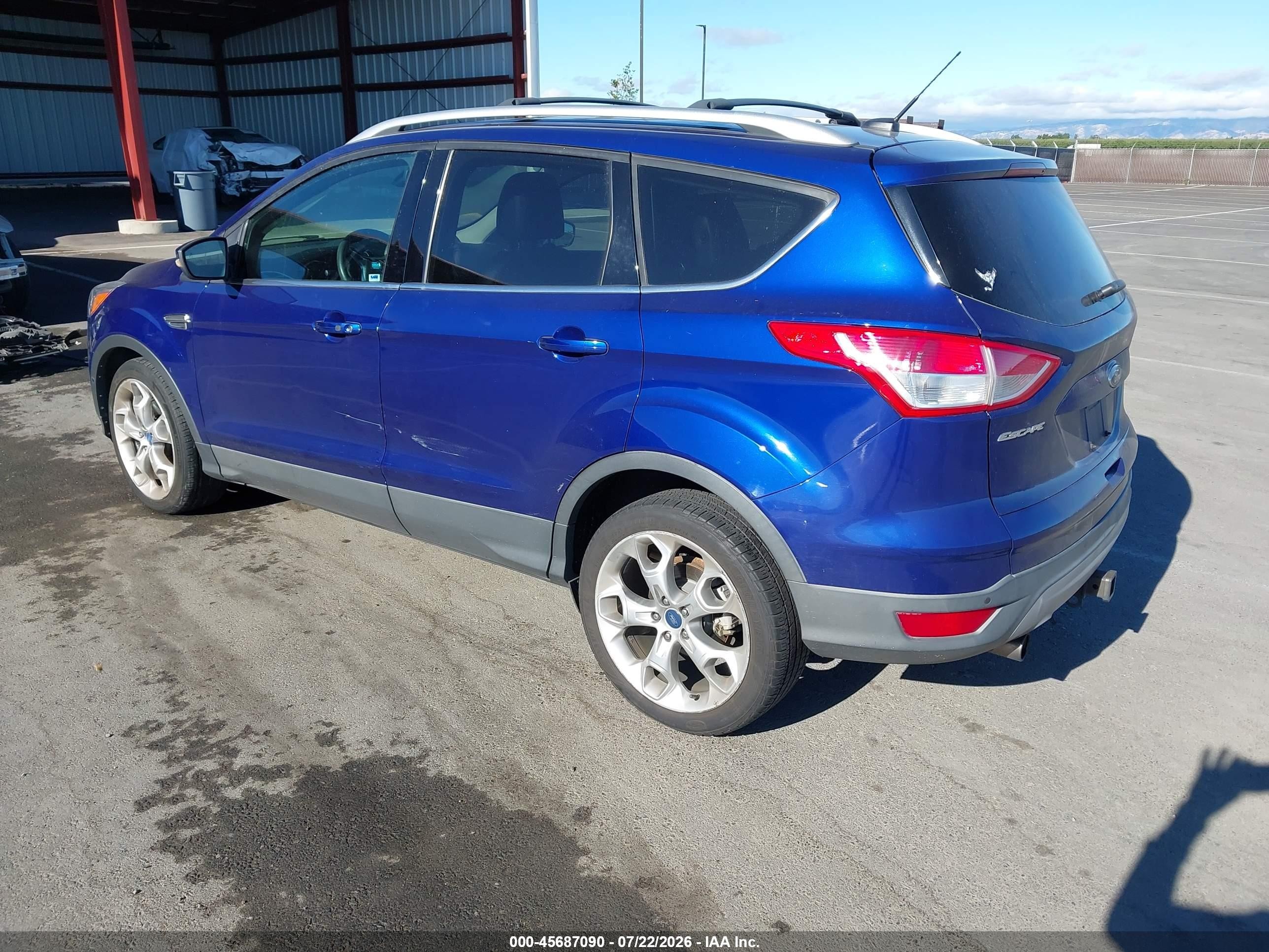 2013 Ford Escape Titanium Blue vin: 1FMCU9J91DUB11816