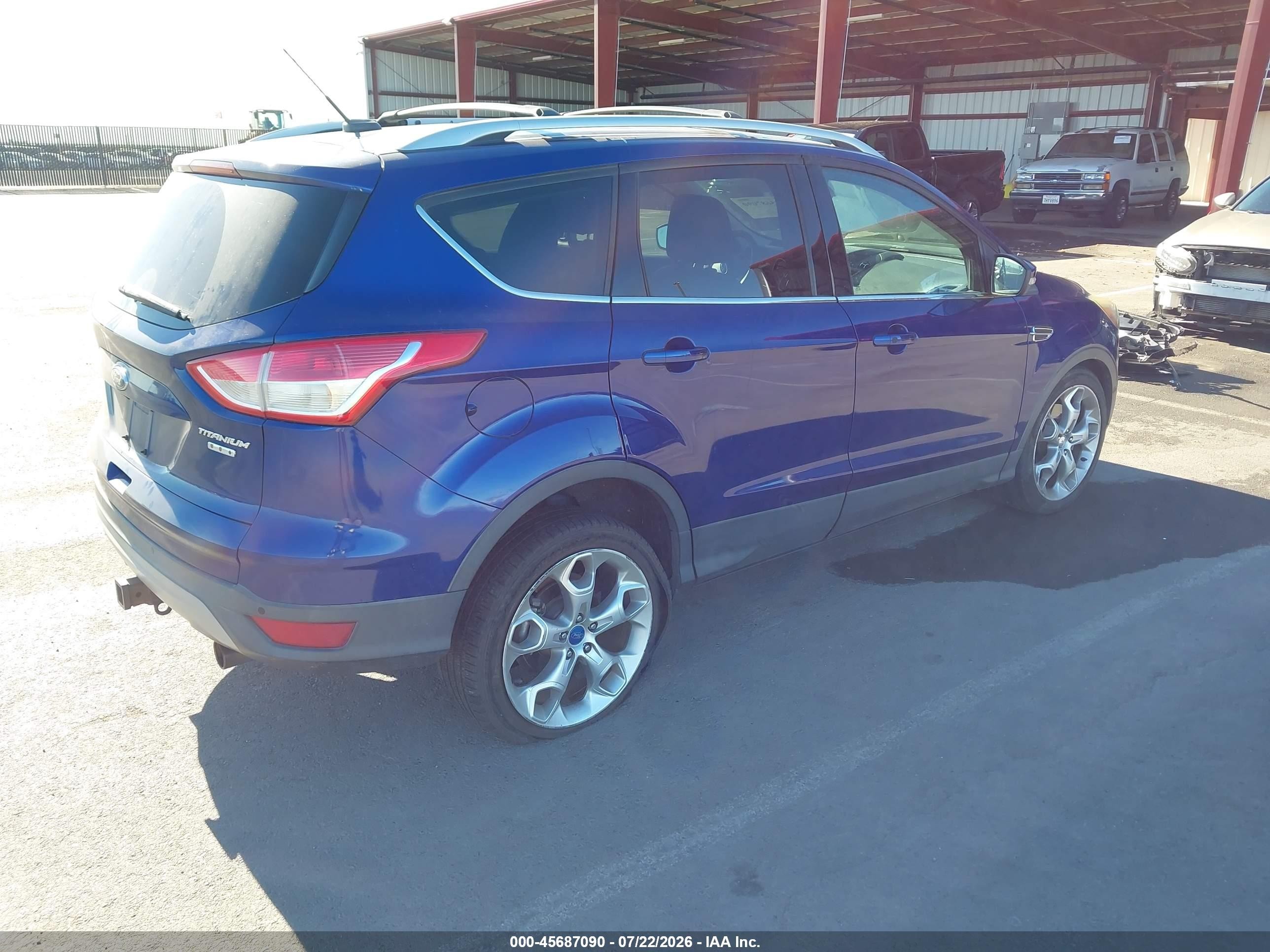 2013 Ford Escape Titanium Blue vin: 1FMCU9J91DUB11816