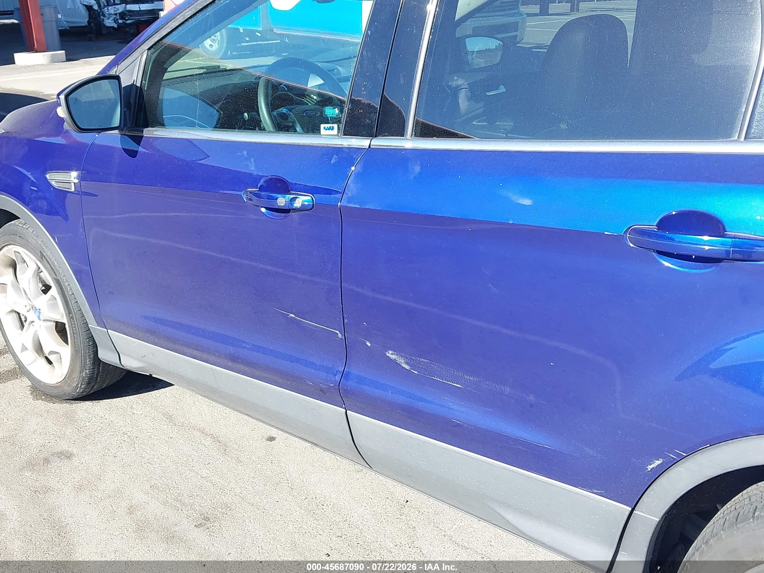 2013 Ford Escape Titanium Blue vin: 1FMCU9J91DUB11816