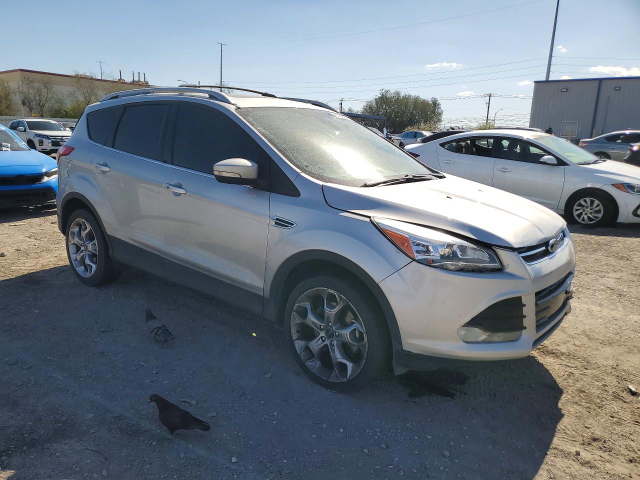 2013 Ford Escape Titanium Silver vin: 1FMCU9J91DUB55735