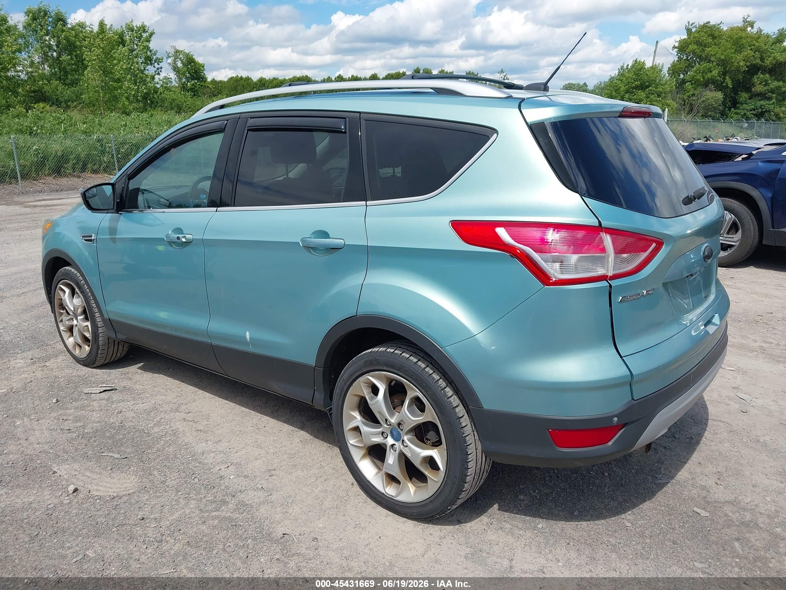 2013 Ford Escape Titanium Blue vin: 1FMCU9J91DUD16360