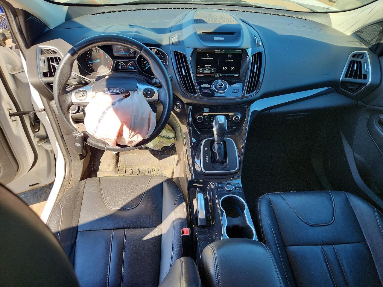 2013 Ford Escape Titanium White vin: 1FMCU9J91DUD36379