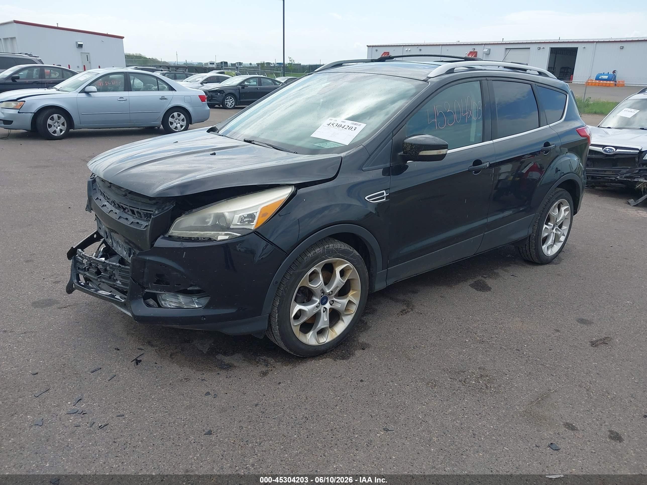 2013 Ford Escape Titanium Black vin: 1FMCU9J91DUD54512