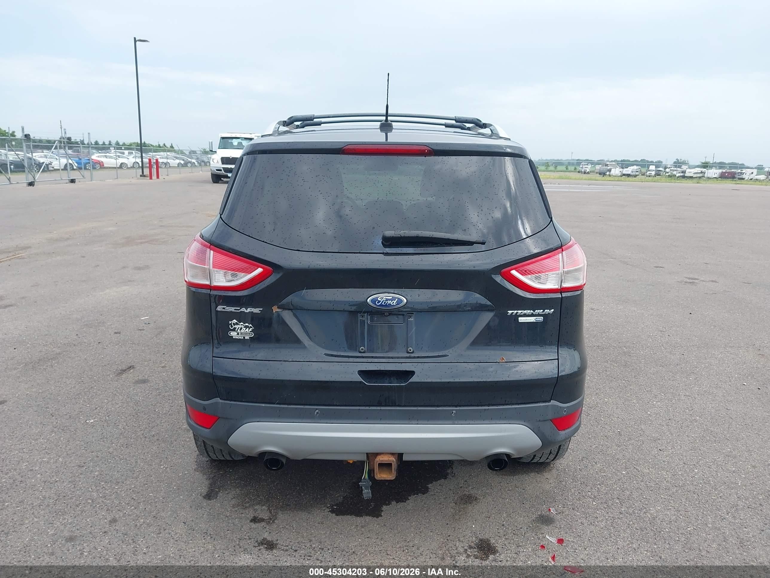 2013 Ford Escape Titanium Black vin: 1FMCU9J91DUD54512