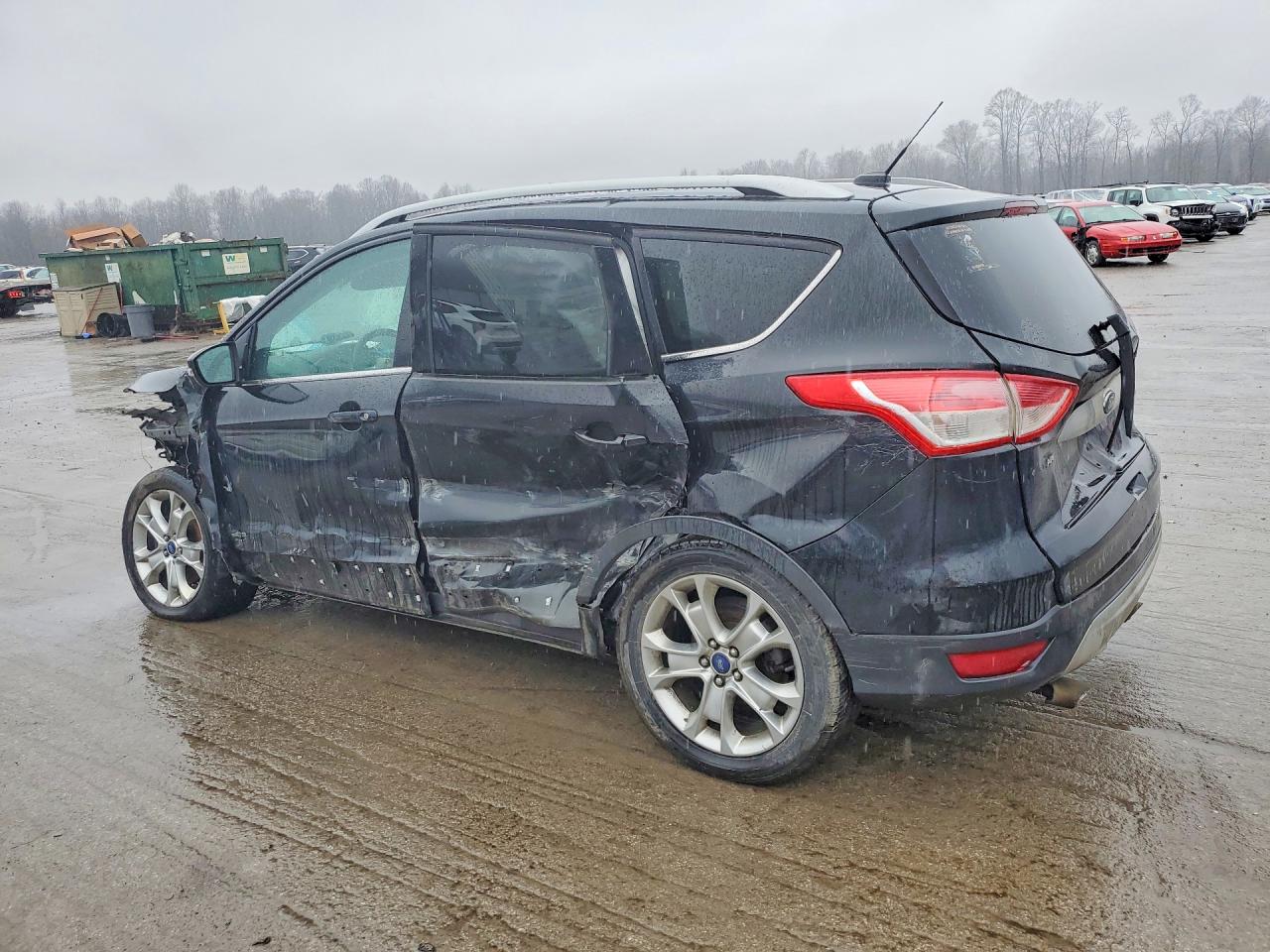 2014 Ford Escape Titanium Black vin: 1FMCU9J91EUA75935