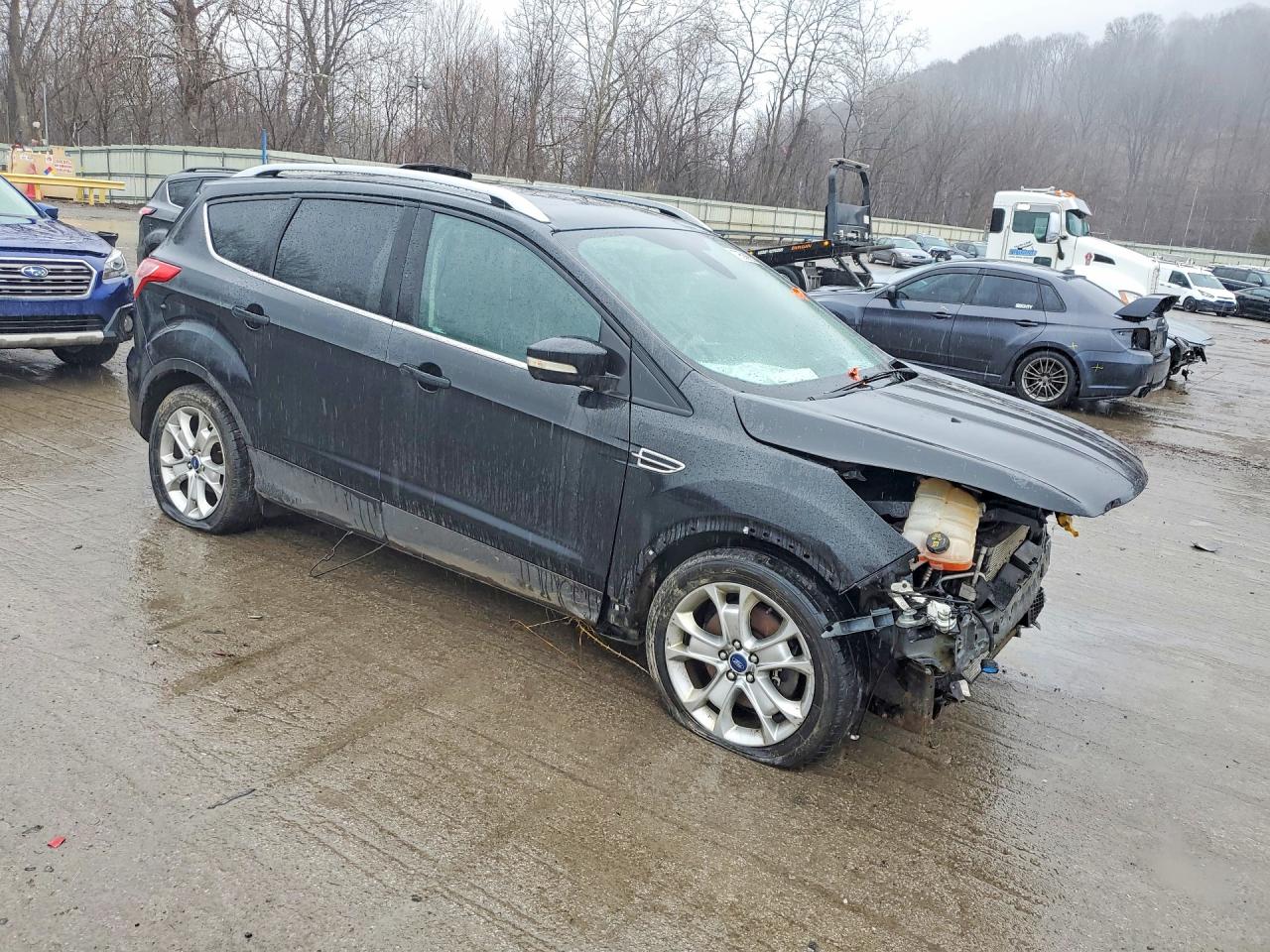2014 Ford Escape Titanium Black vin: 1FMCU9J91EUA75935