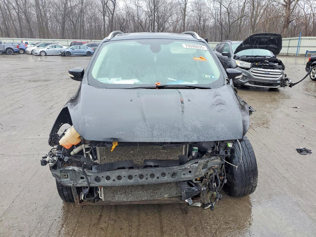 2014 Ford Escape Titanium Black vin: 1FMCU9J91EUA75935