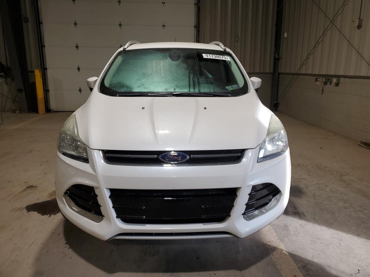 2014 Ford Escape Titanium White vin: 1FMCU9J91EUA90788
