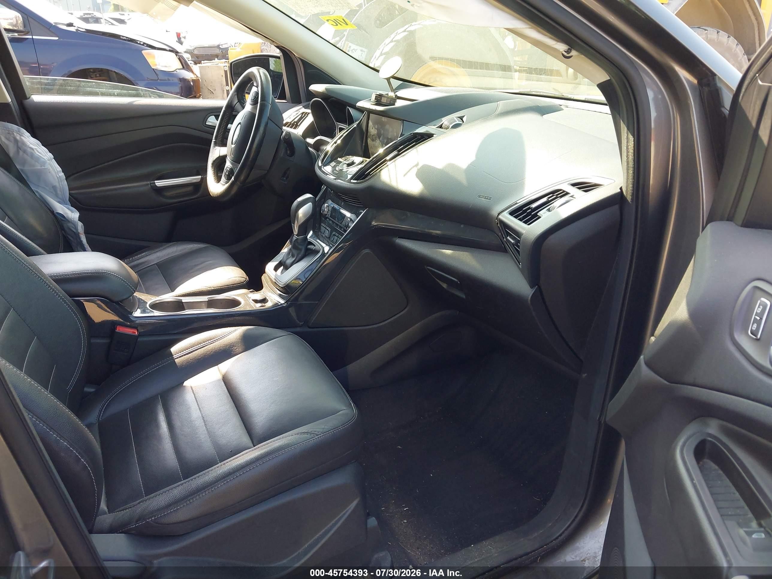 2014 Ford Escape Titanium Серый vin: 1FMCU9J91EUB04494