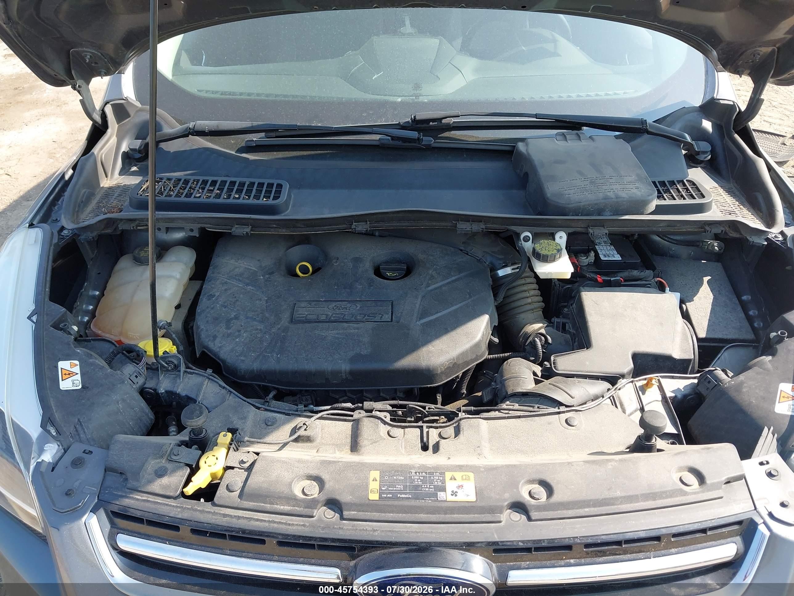 2014 Ford Escape Titanium Серый vin: 1FMCU9J91EUB04494