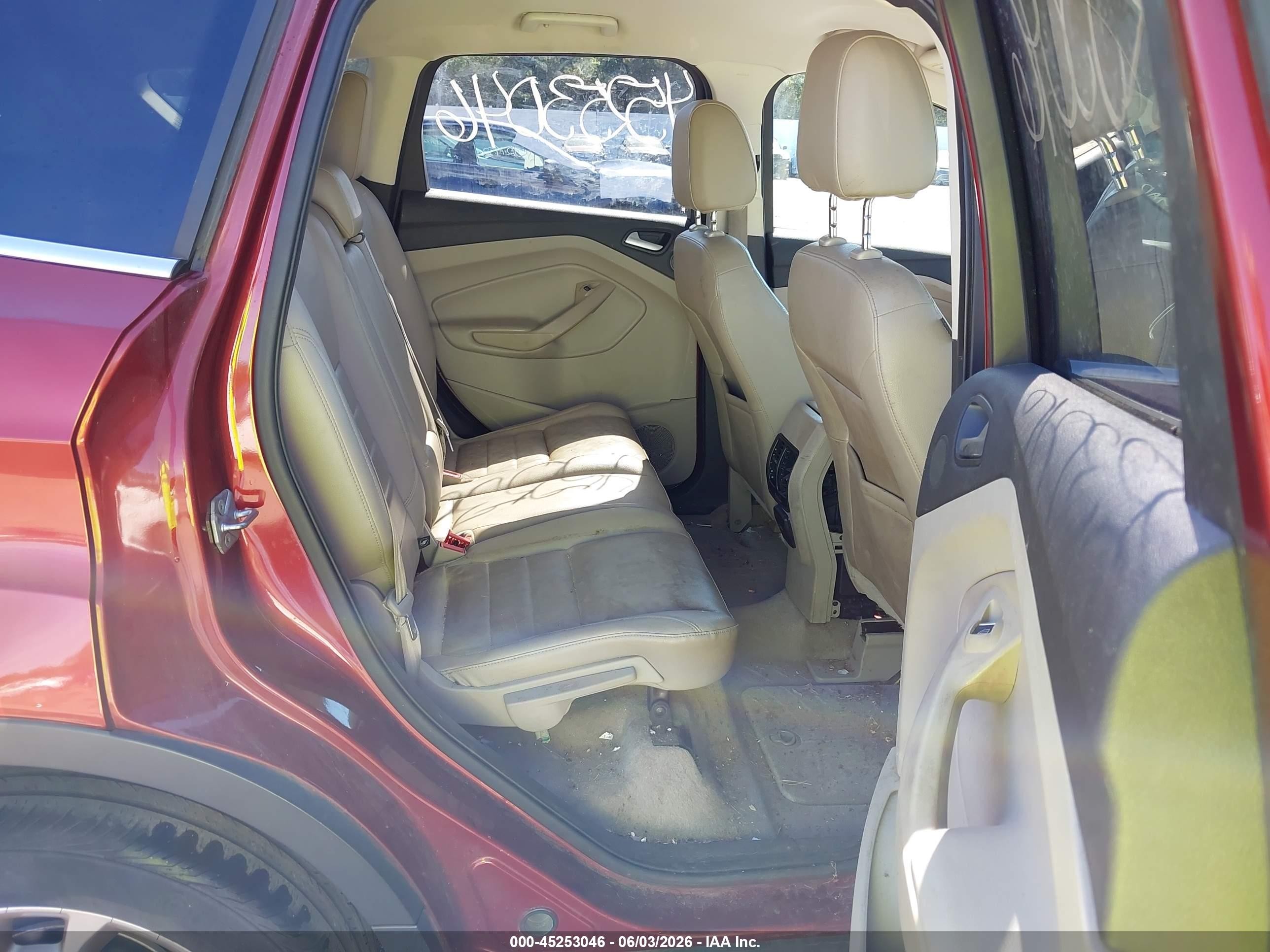 2014 Ford Escape Titanium Red vin: 1FMCU9J91EUB13454