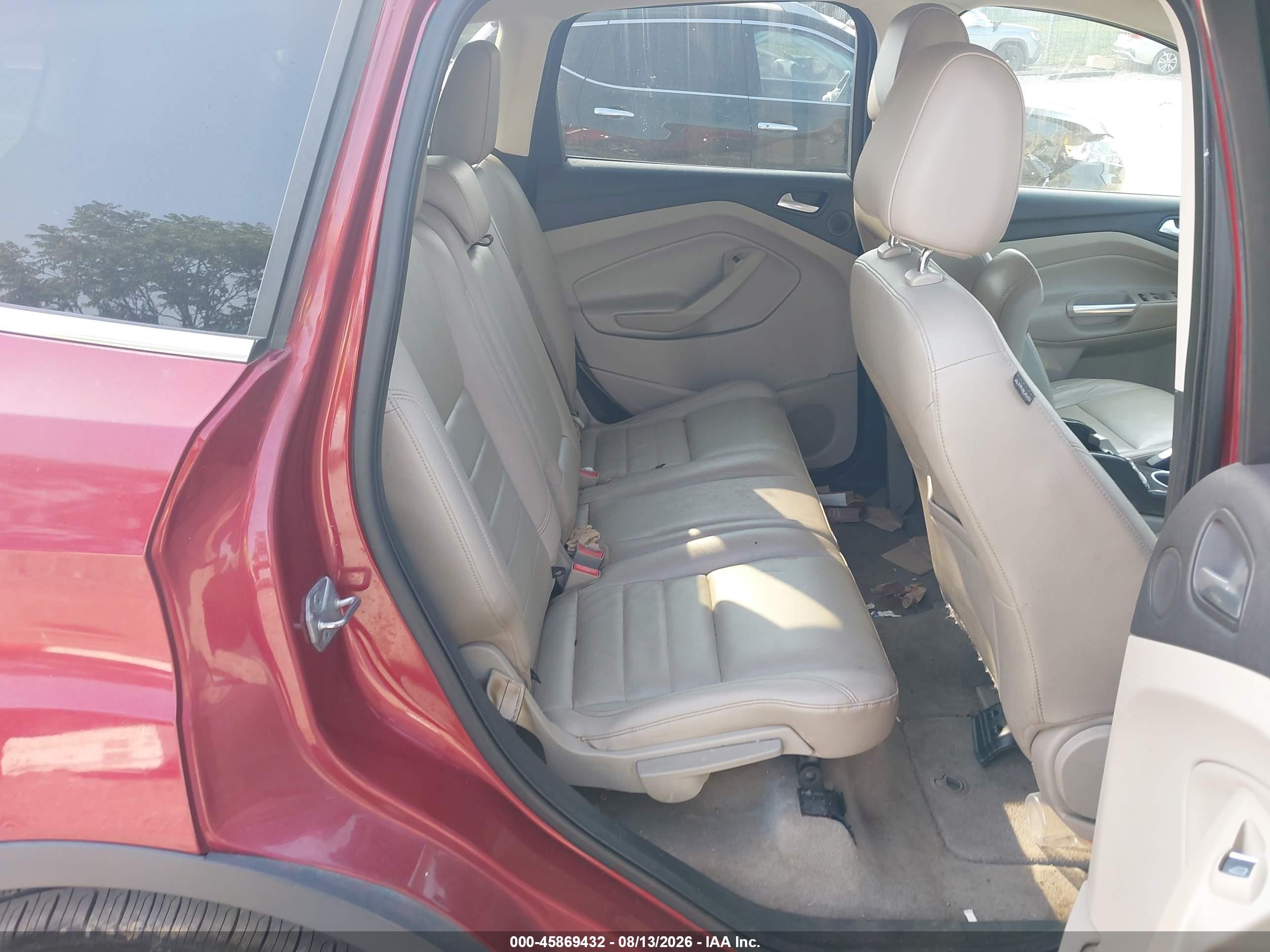 2014 Ford Escape Titanium Red vin: 1FMCU9J91EUB34272