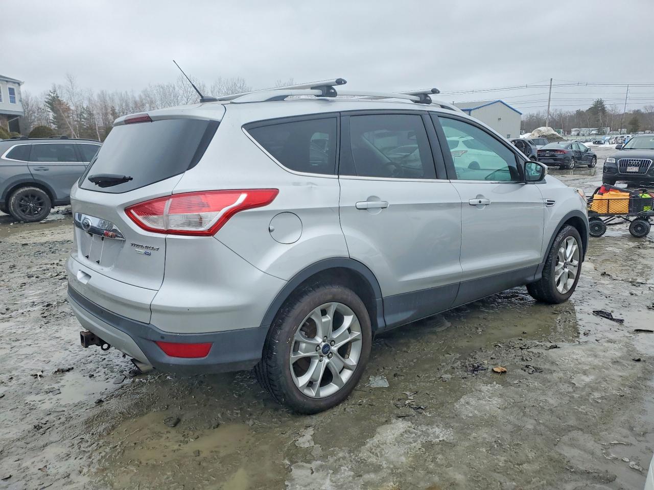 2014 Ford Escape Silver vin: 1FMCU9J91EUC23226