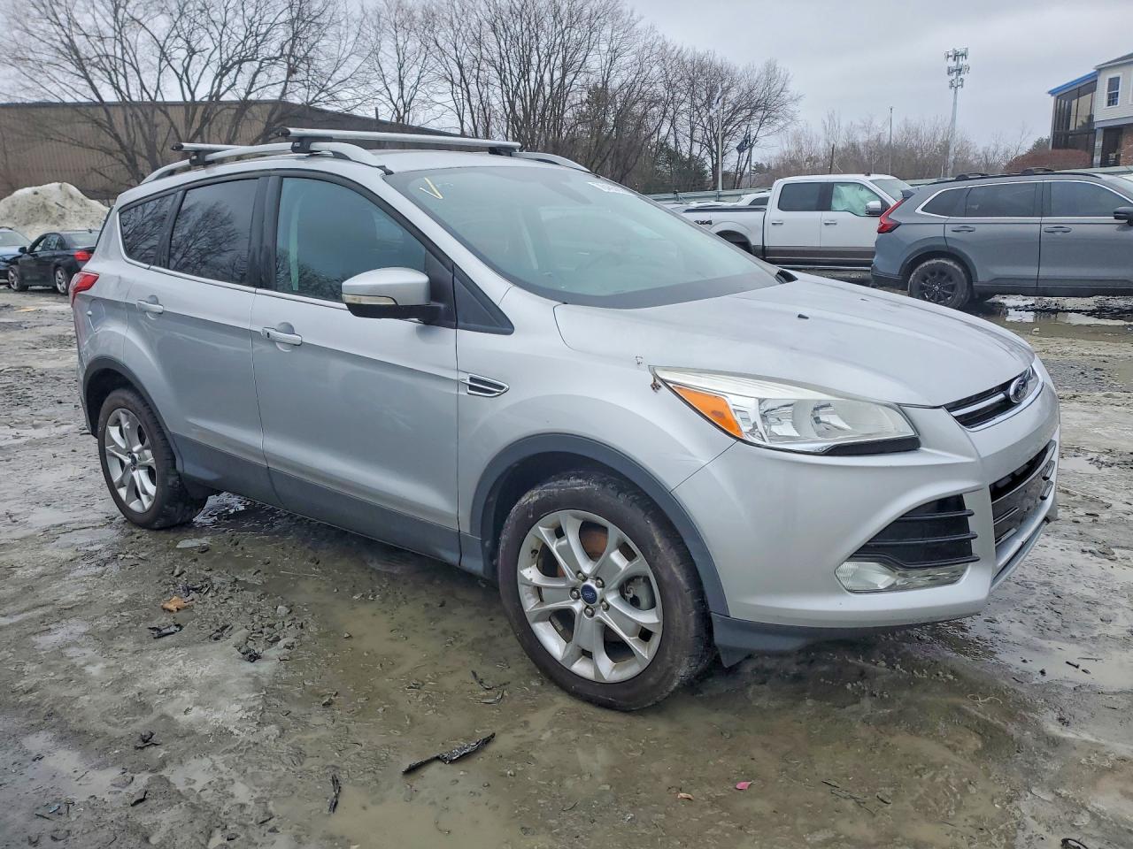 2014 Ford Escape Silver vin: 1FMCU9J91EUC23226