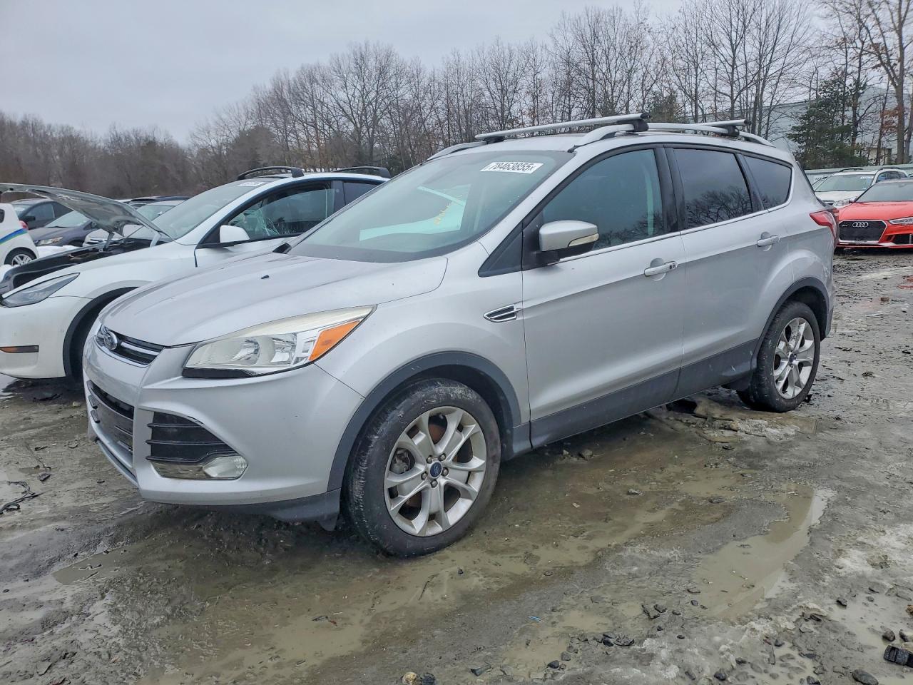 2014 Ford Escape Silver vin: 1FMCU9J91EUC23226